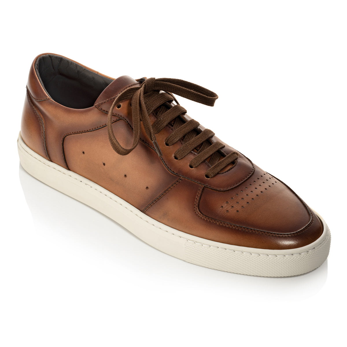 Barbera Tan Burnish Court Sneaker Barbera Tan Burnish Court Sneaker