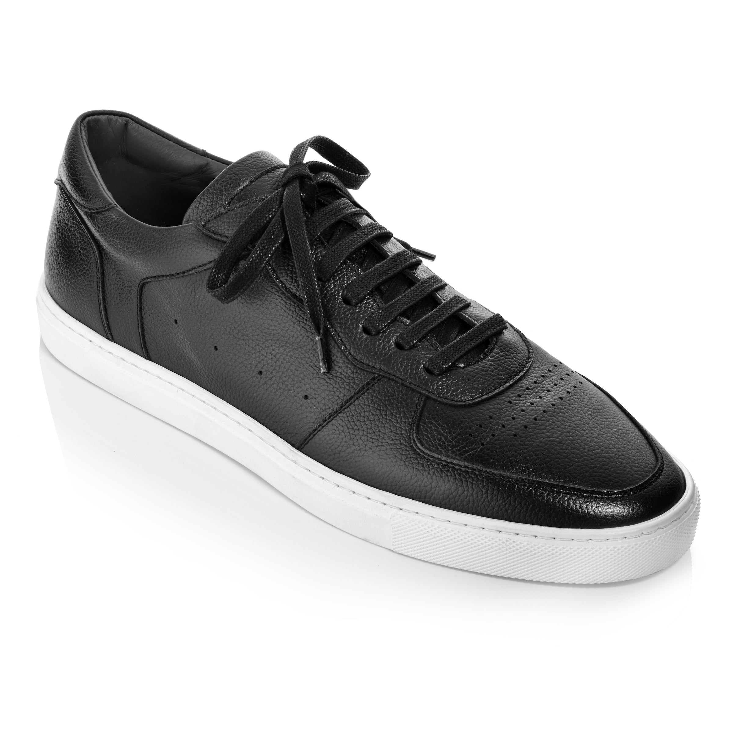 Barbera Black Court Sneaker