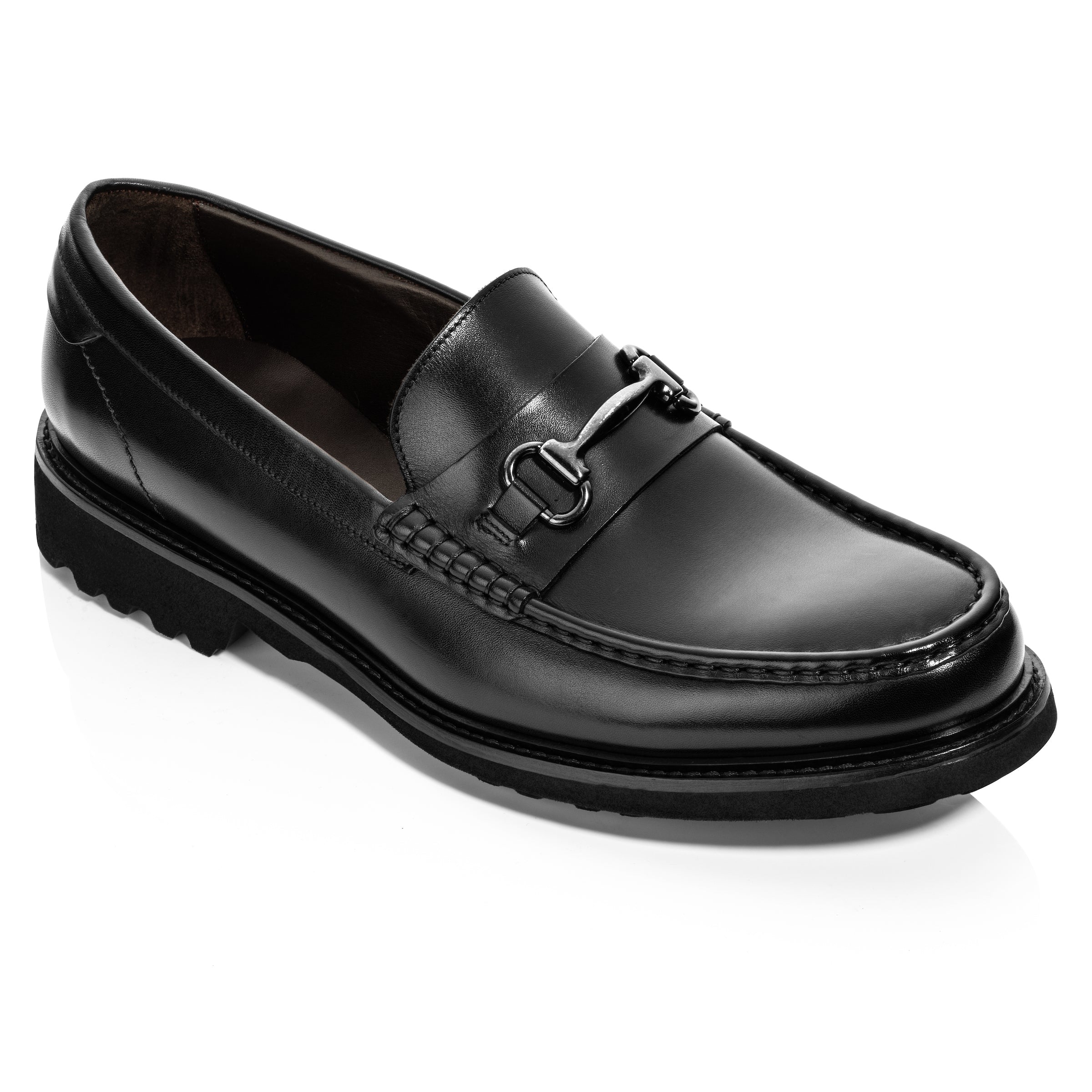 Dennen Black Calf Bit Loafer