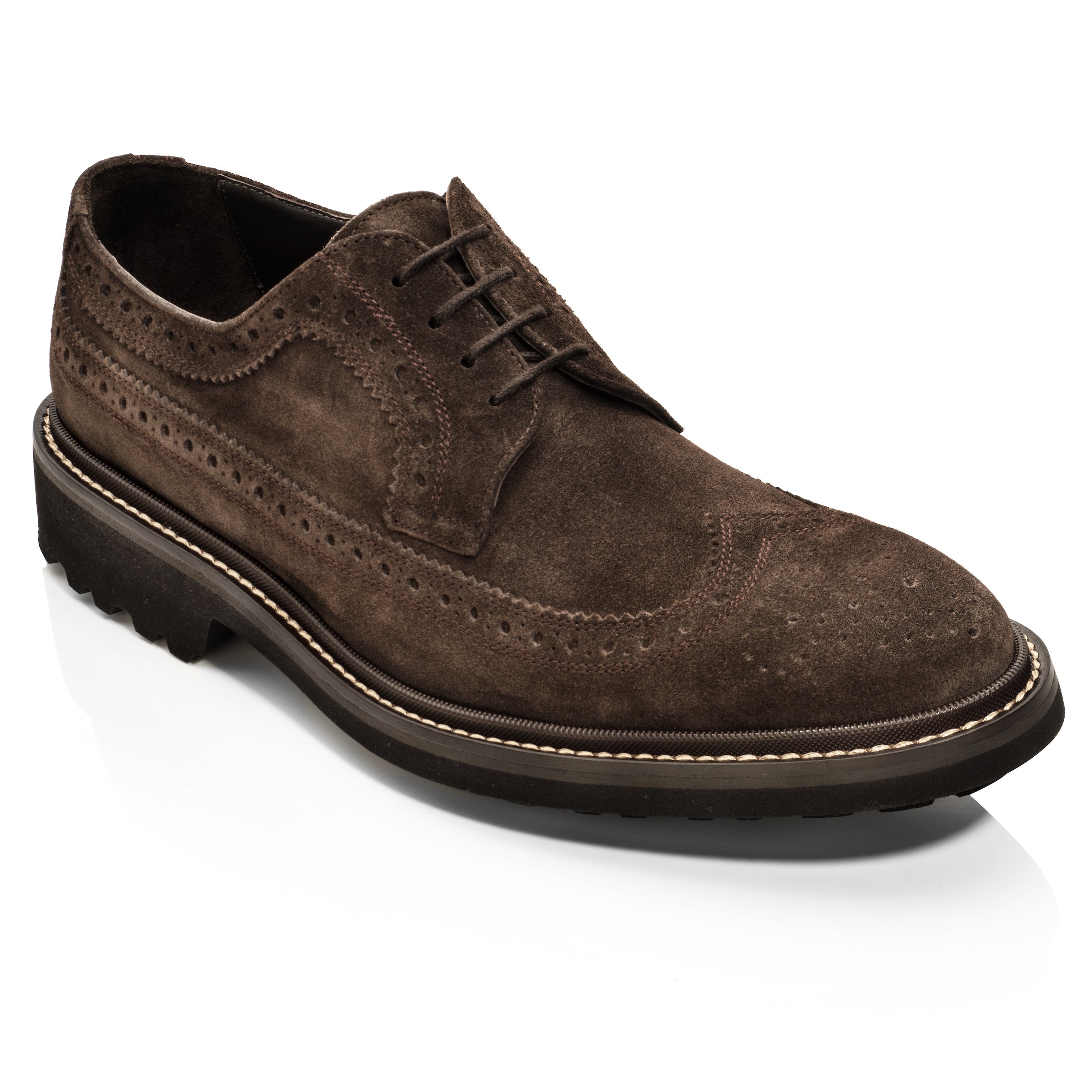 Bridgewater Dark Brown Suede Longwing