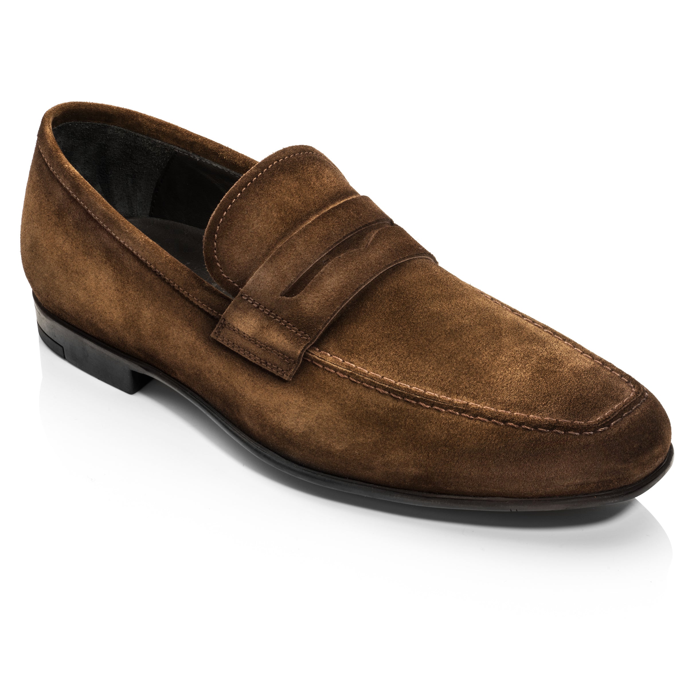 Corbin Medium Brown Suede Loafer