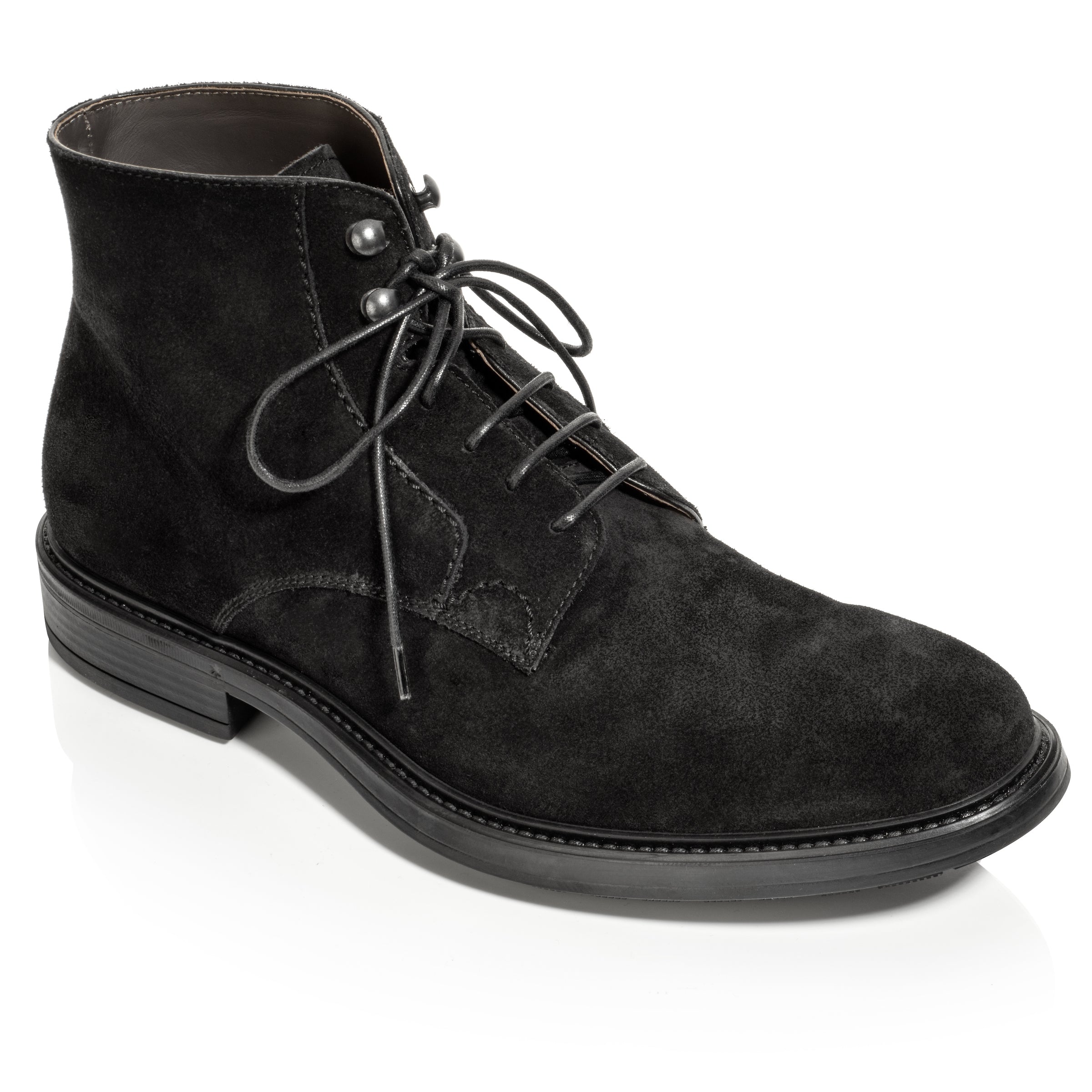 Major Black Suede Lace Boot