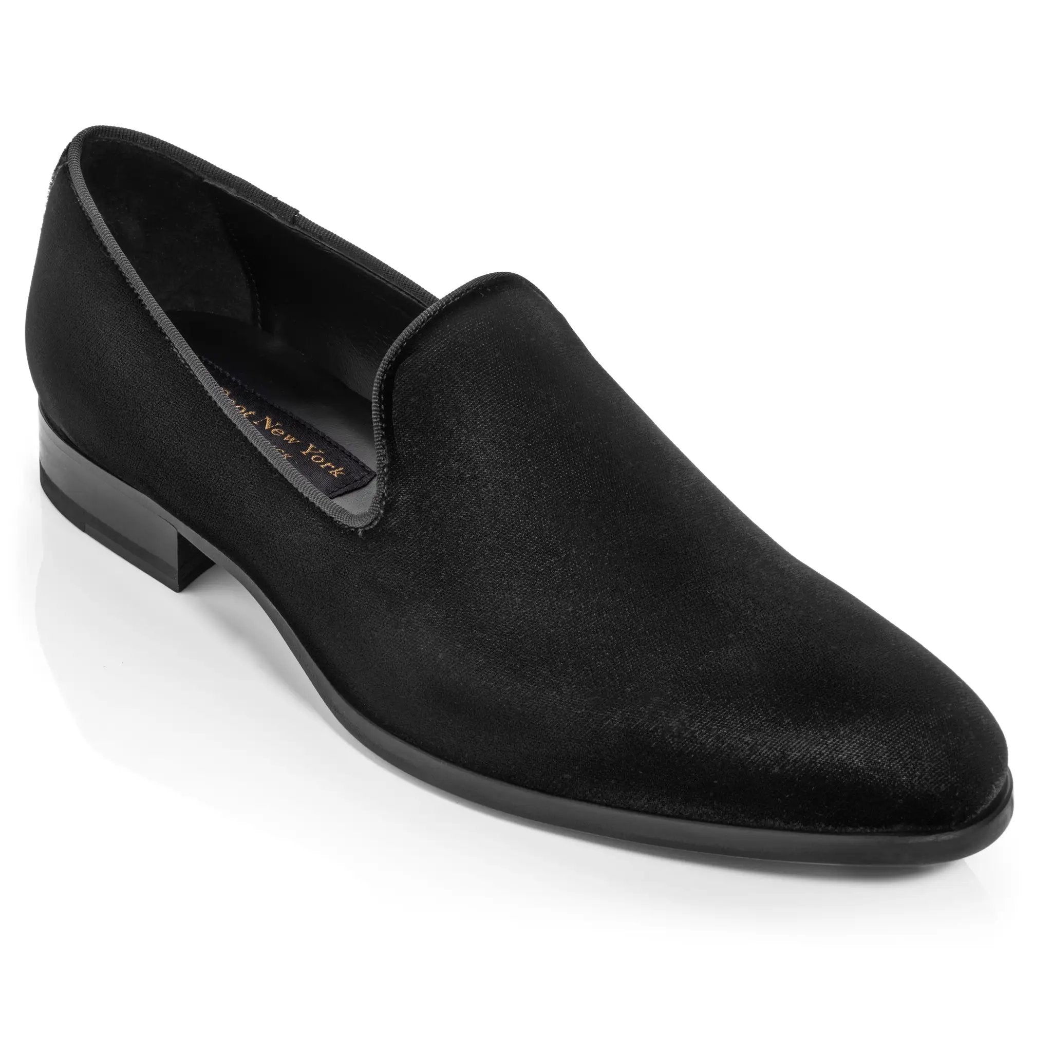Bolton Black Velvet Formal Slip-On by toboot