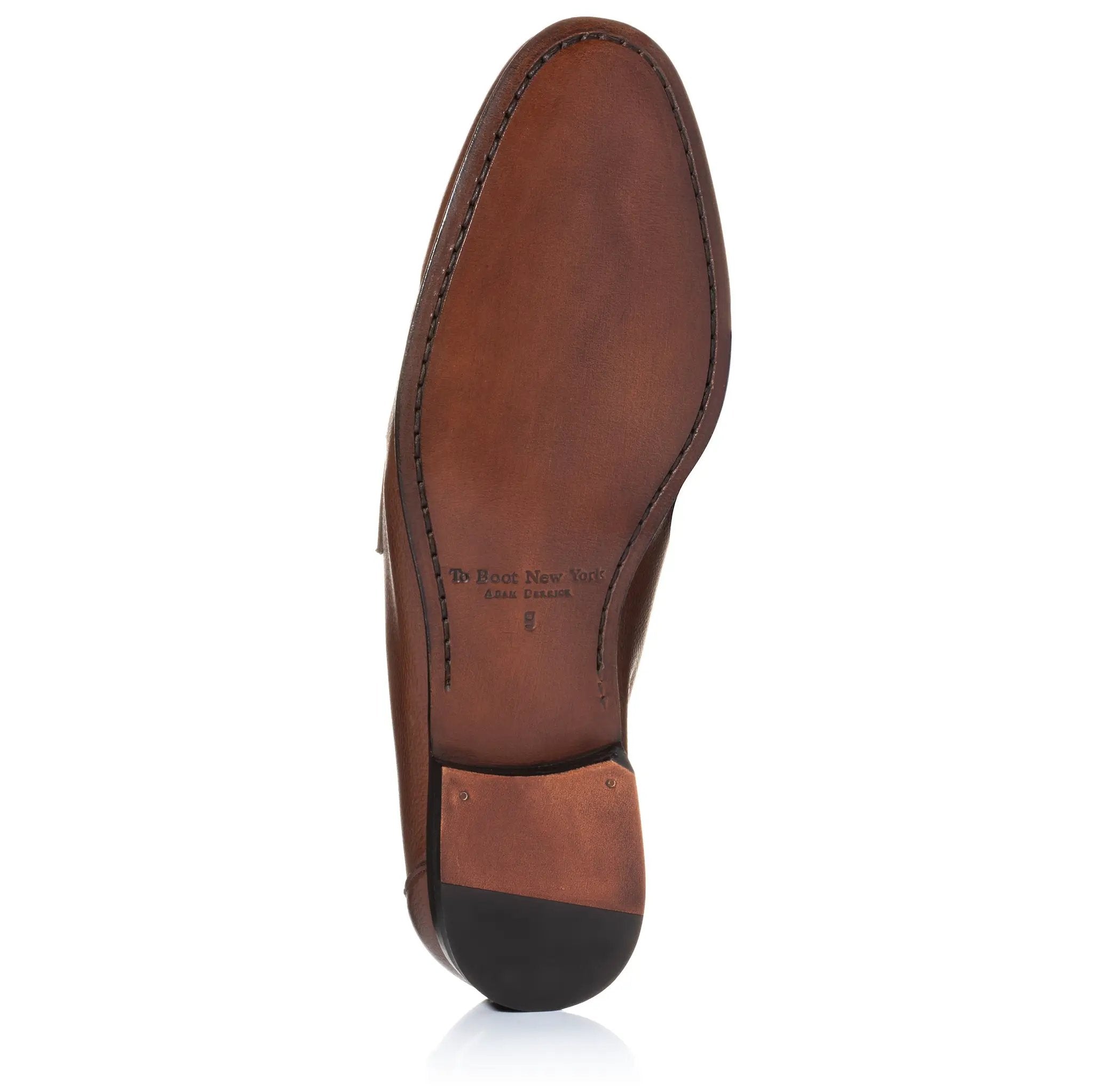 Ravello Mid Brown Calf Penny Moccasin Slip-On by To Boot New York