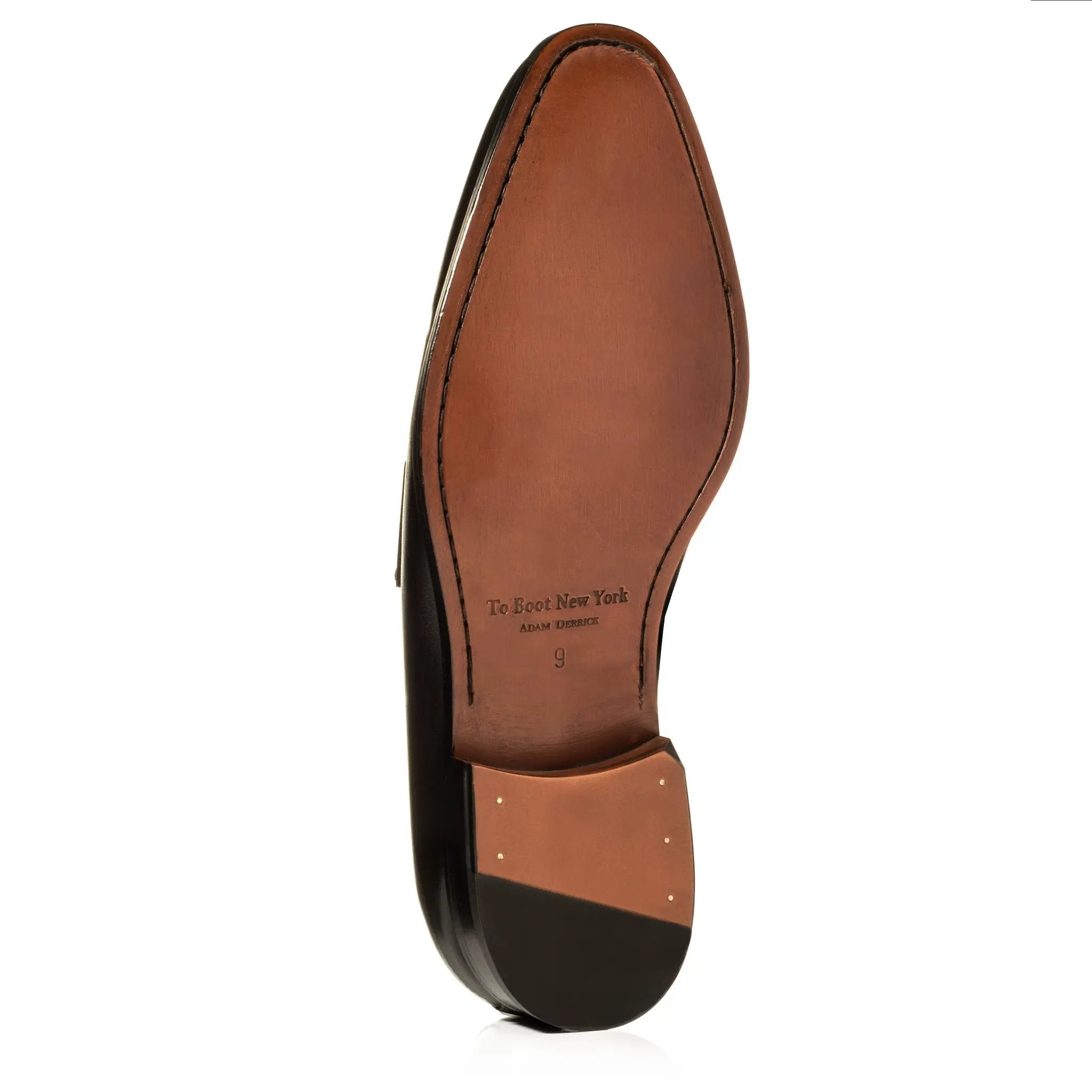 Tesoro Black Calf Slip-on Penny Loafer by To Boot New York