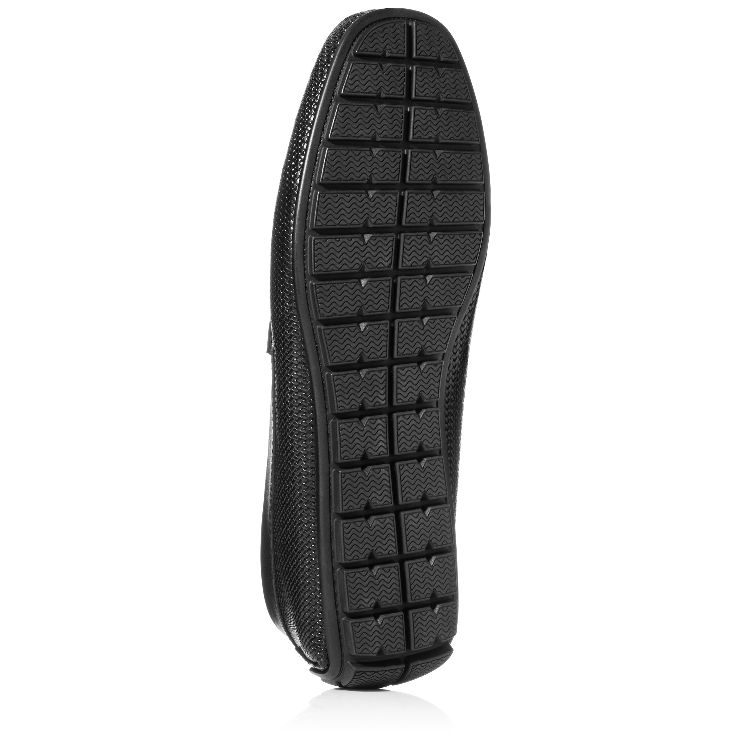 Magnus Black Embossed Driving Shoe