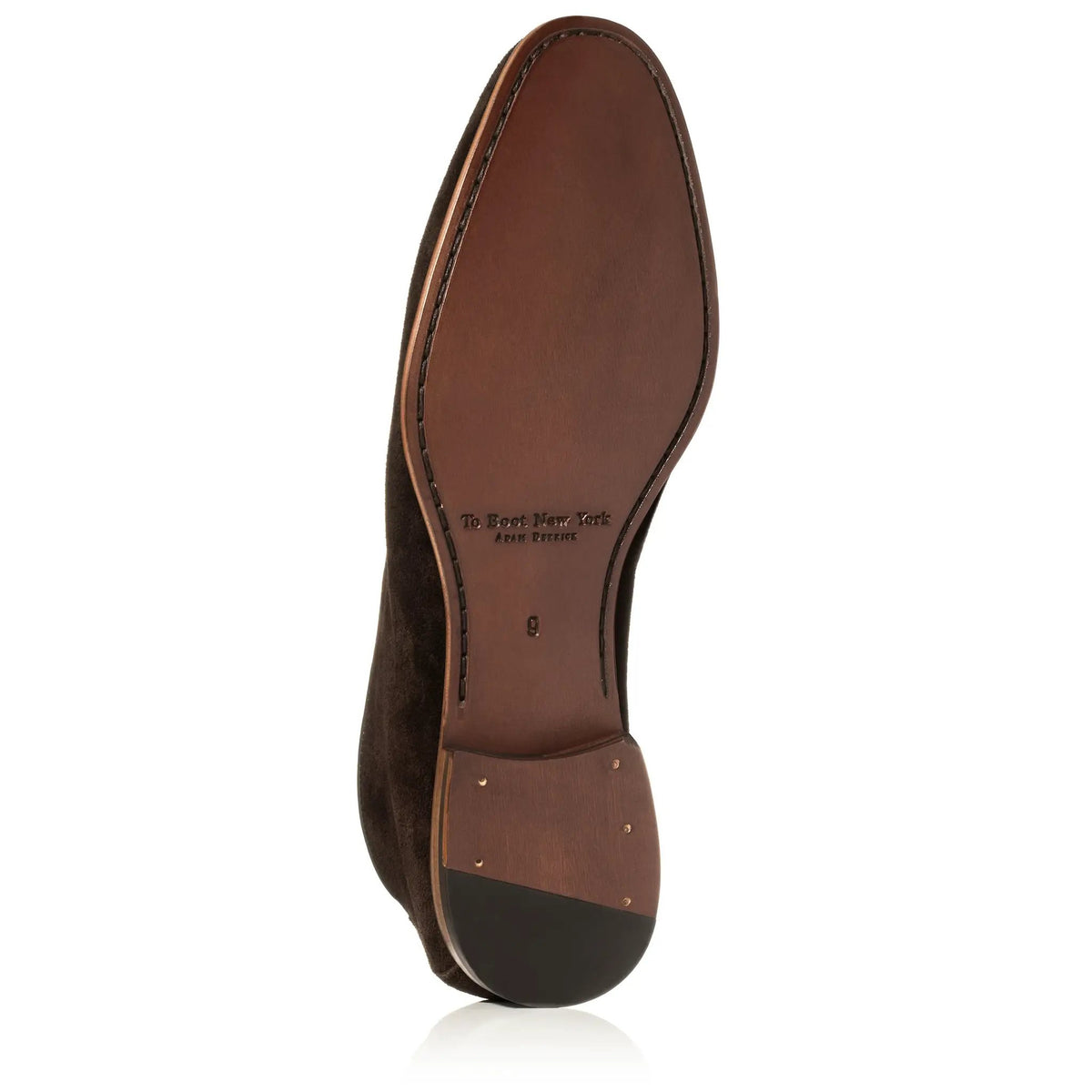 Beamon Dark Brown Suede Slip-On by To Boot New York