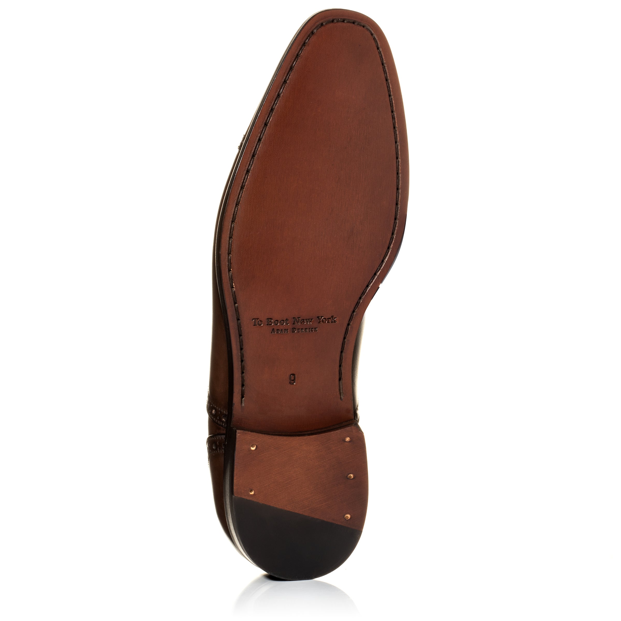 Connors Dark Brown Burnish Medallion Cap Toe