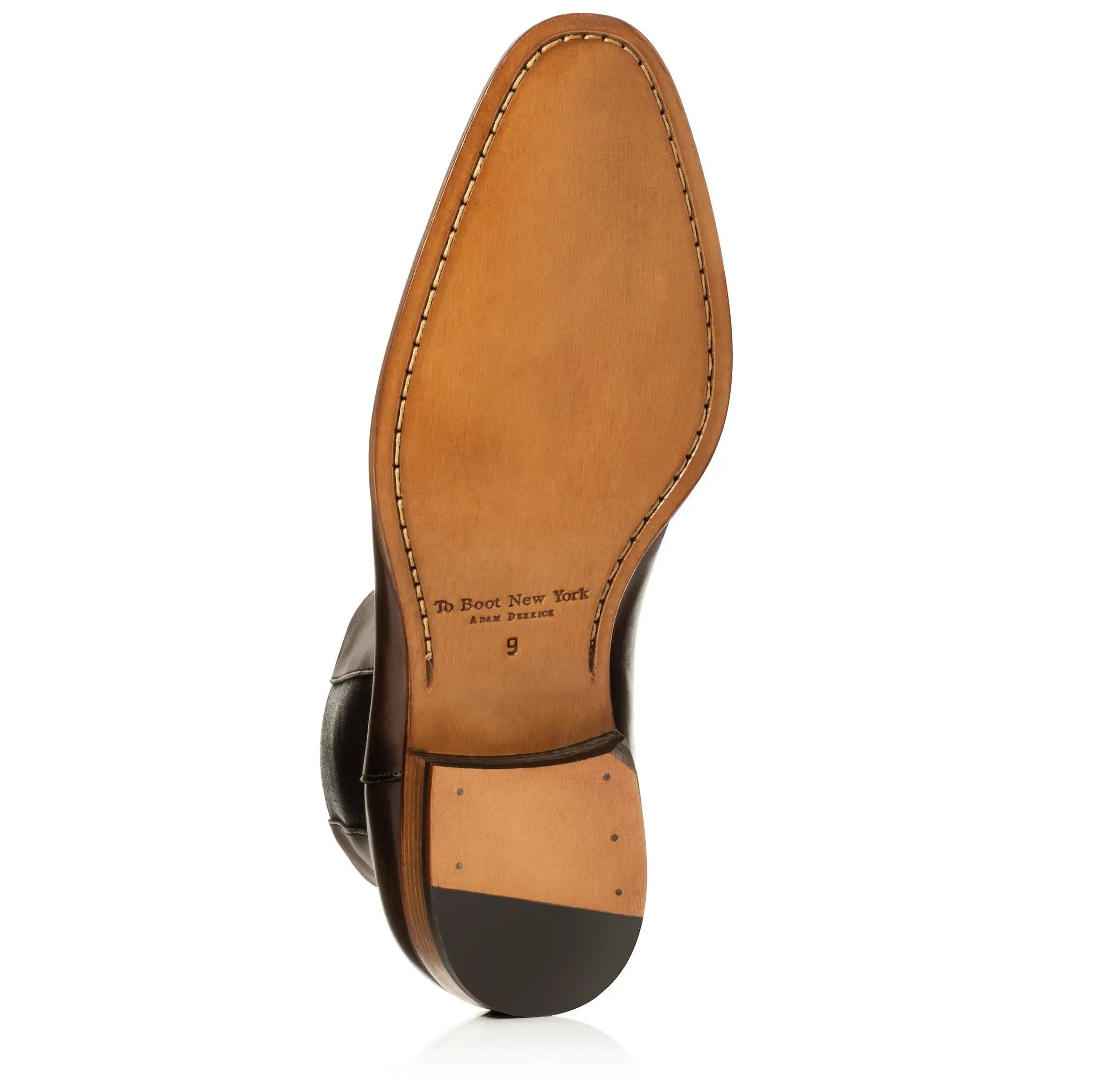 Myles Dark Brown Burnished Calf Chelsea Boot by To Boot New York