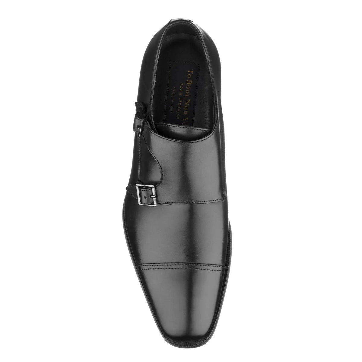 Grant Black Calf Cap Toe Double Monkstrap