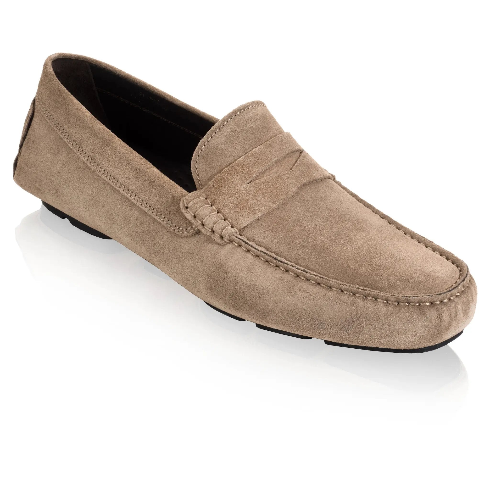 Mitchum Taupe Suede Driving Shoe by To Boot New York