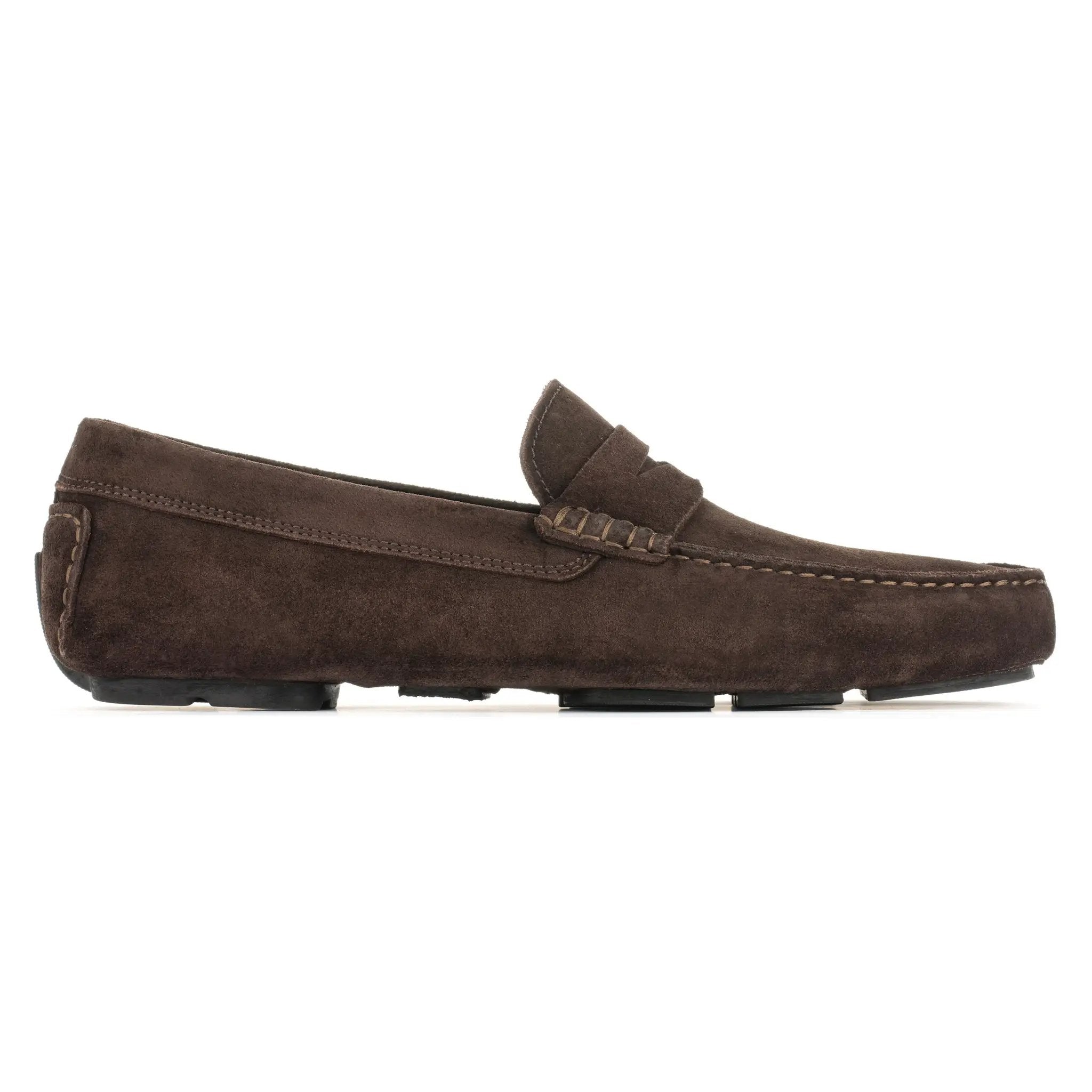 Mitchum Dark Brown Suede Driving Shoe by To Boot New York