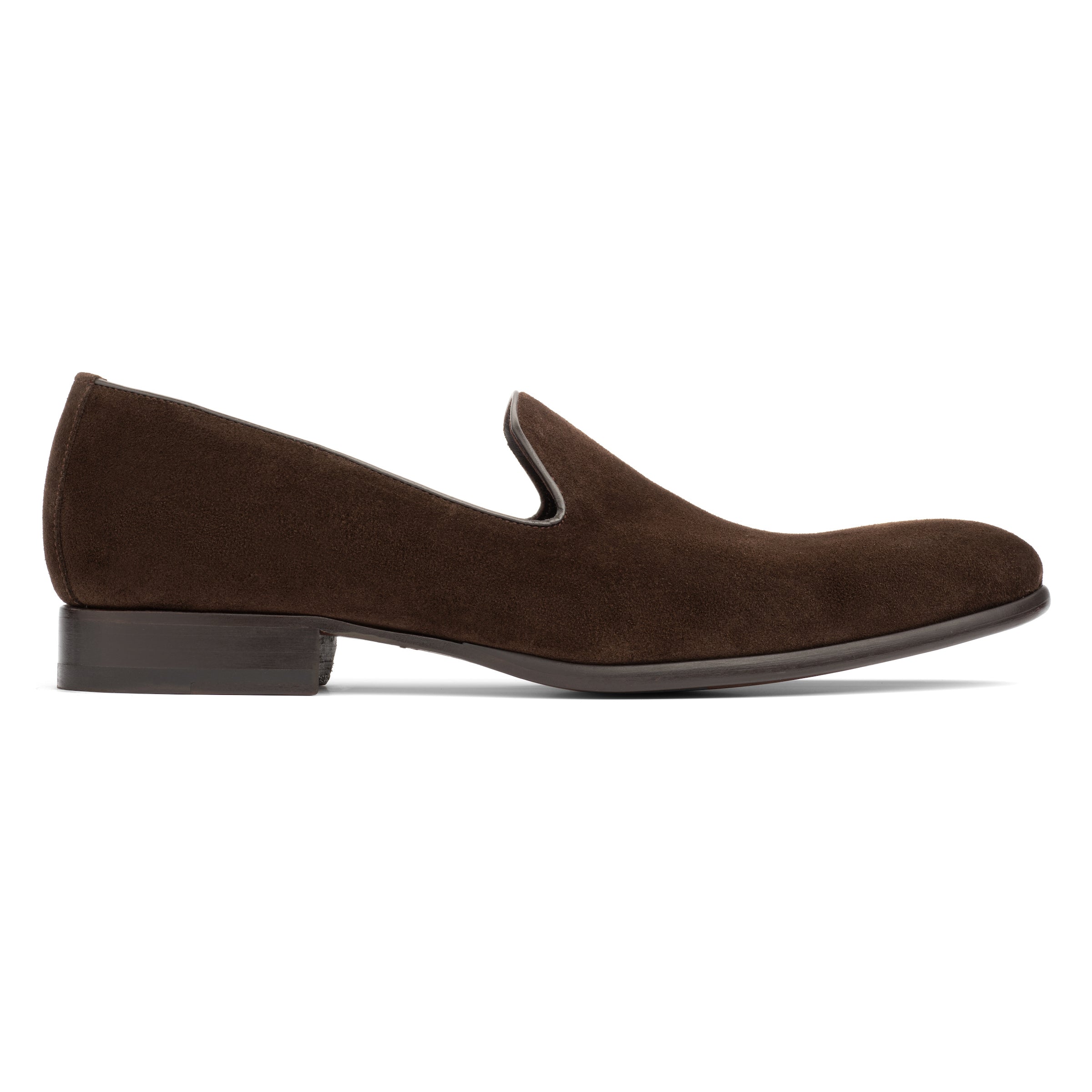 Pryce Dark Brown Suede Slip On