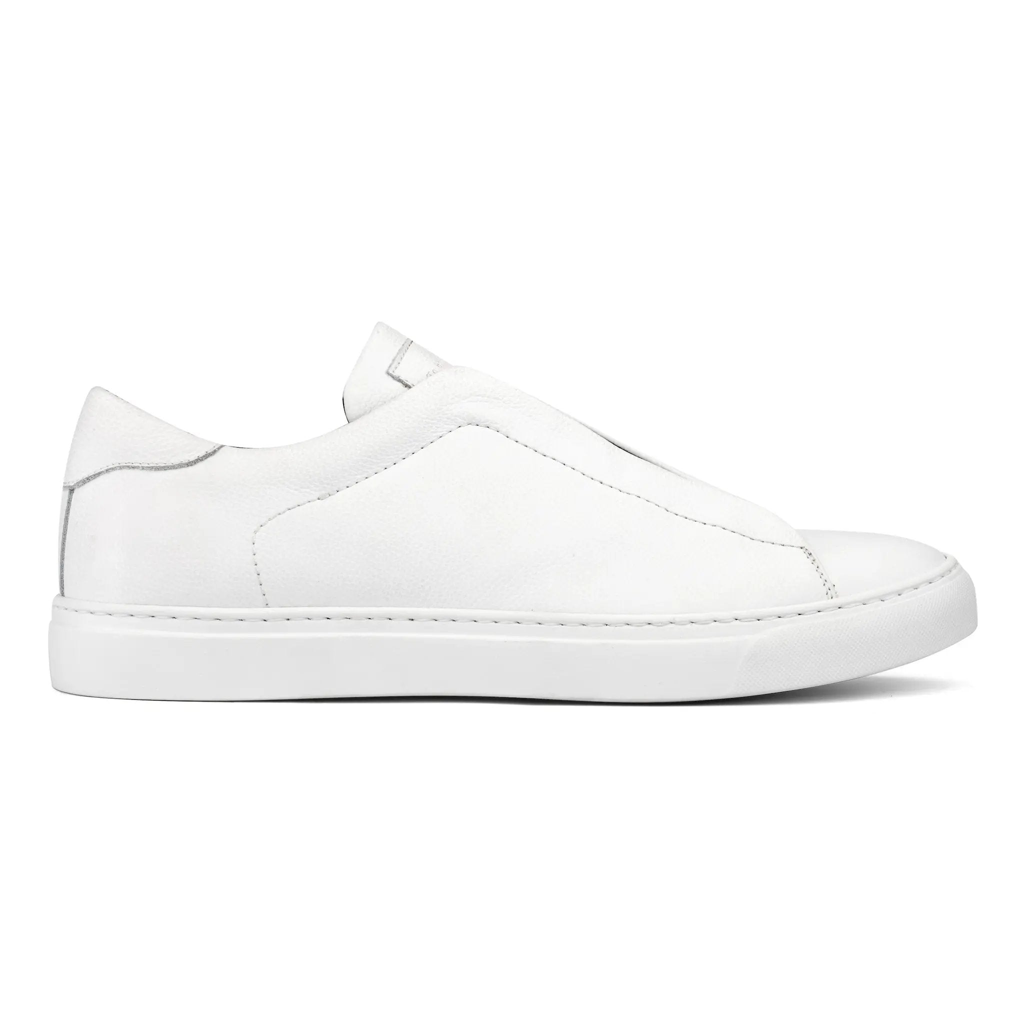 Bolla White Soft Calf Elastic Slip-On Sneaker by To Boot New York
