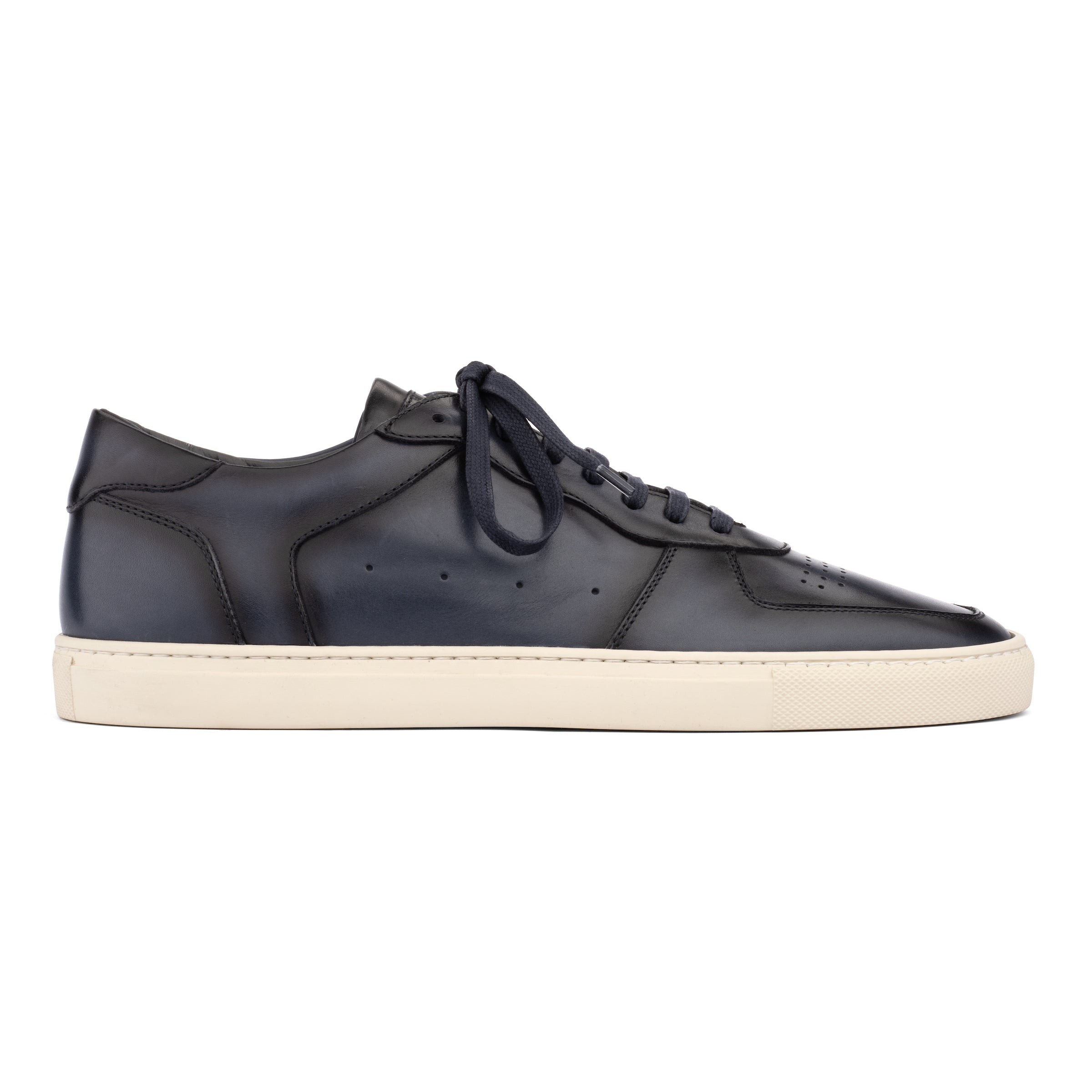 Barbera Blue Burnish Court Sneaker