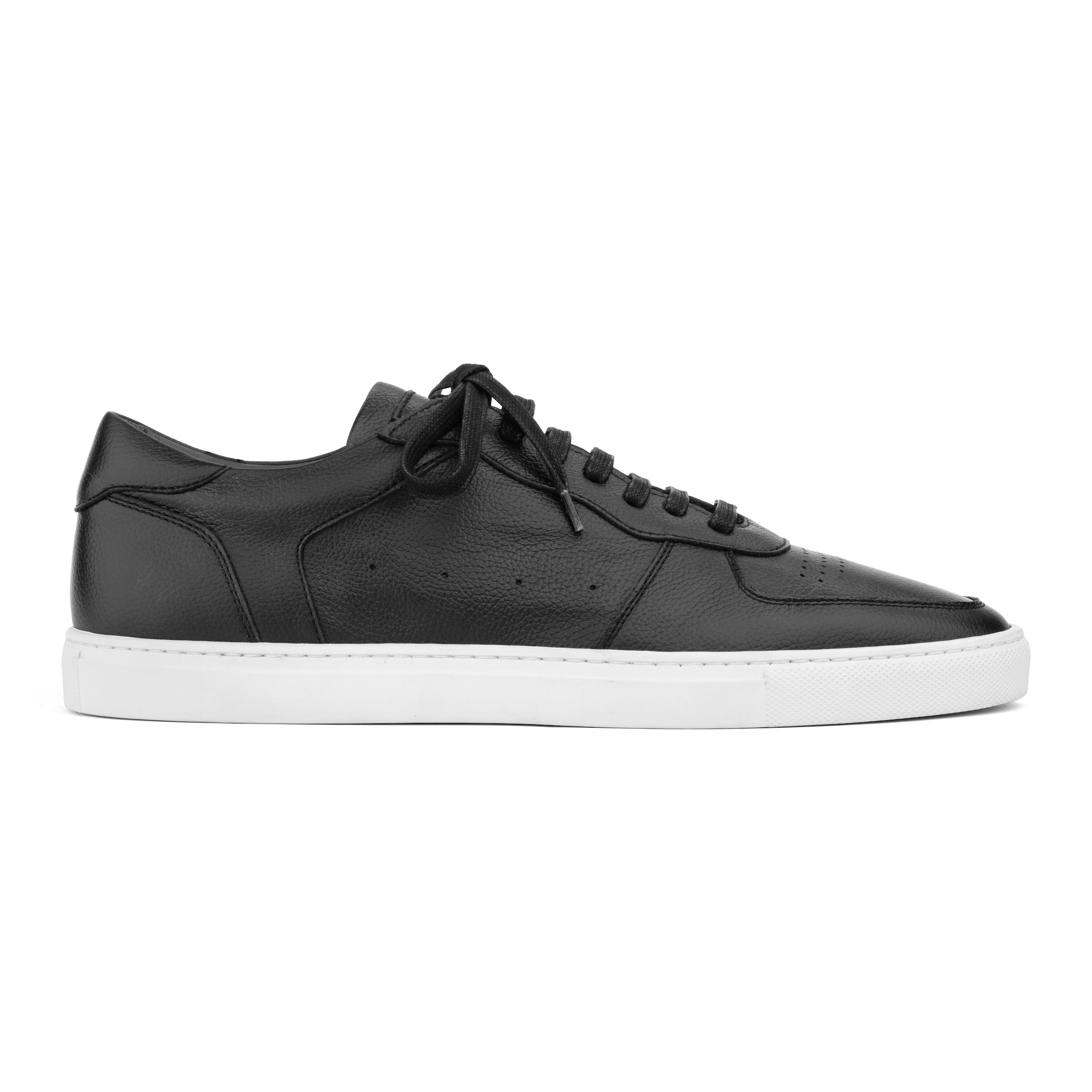 Barbera Black Court Sneaker