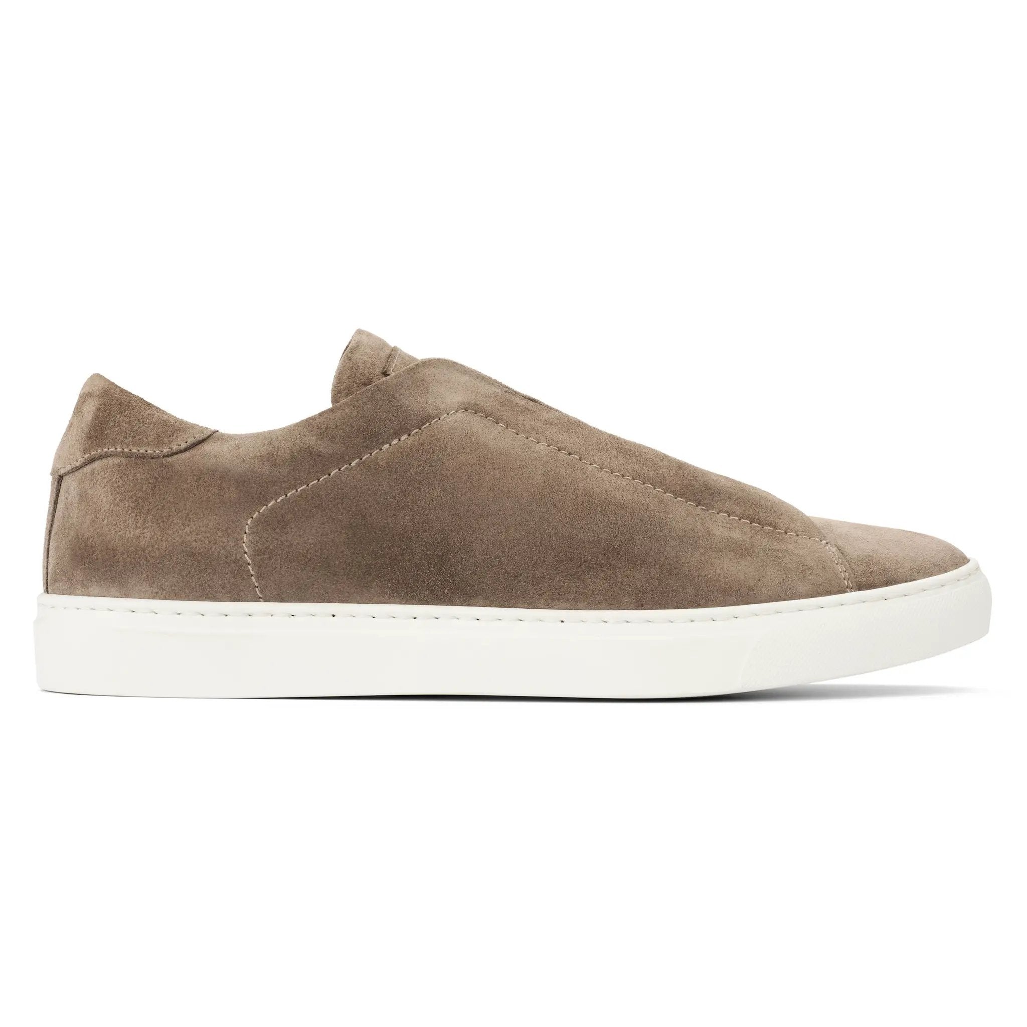Stone Taupe Suede Slip-On Sneaker by To Boot New York