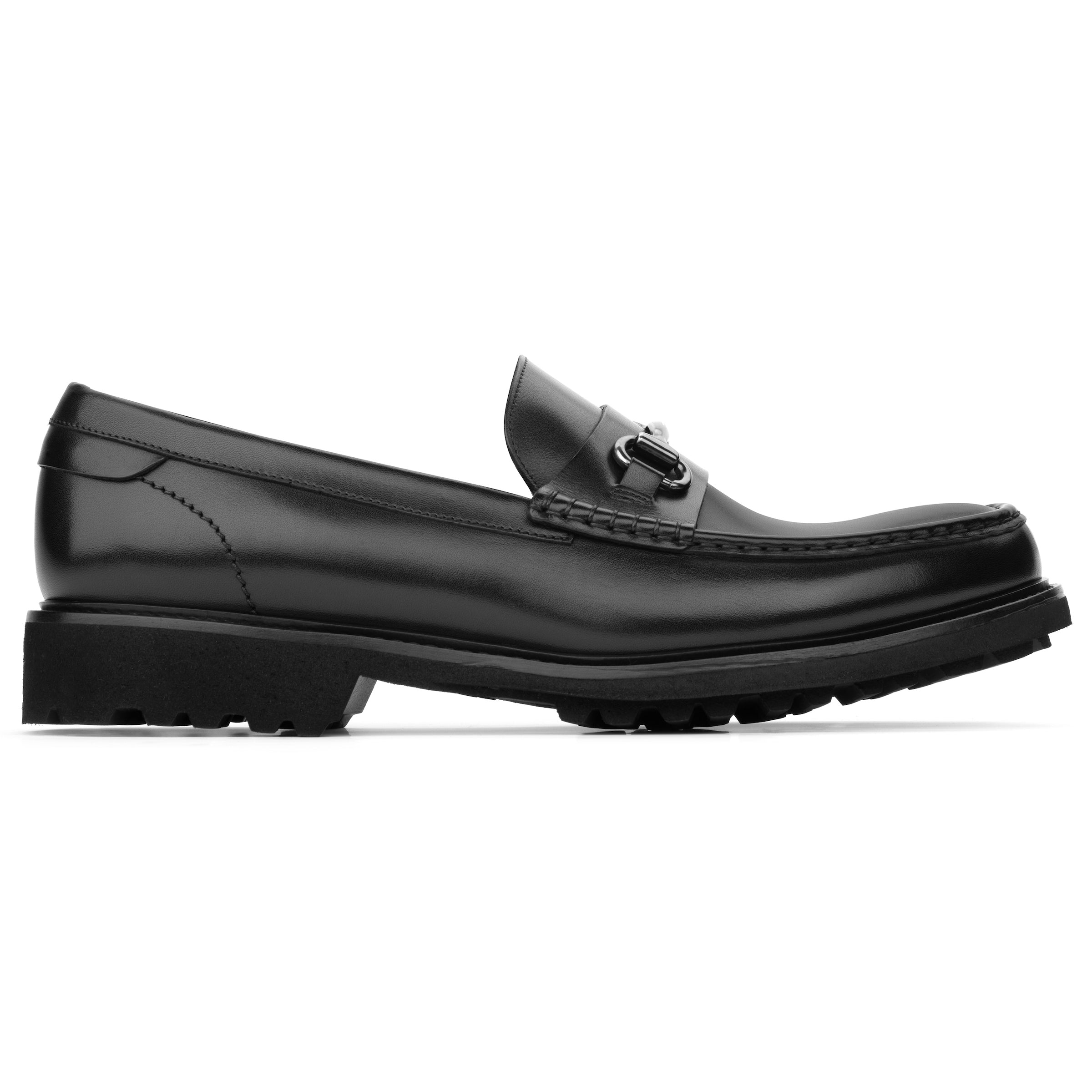 Dennen Black Calf Bit Loafer