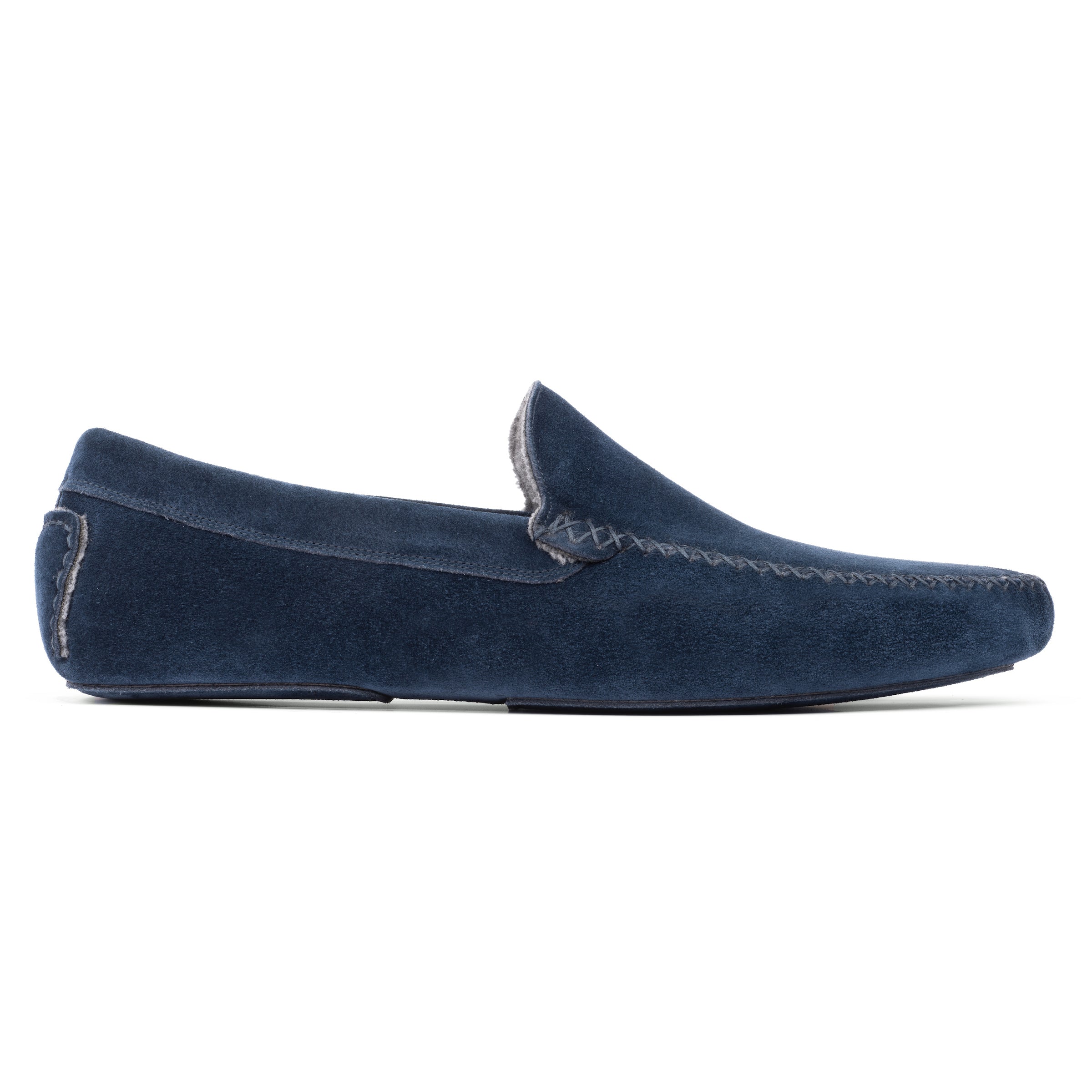 O’Reilly Blue Suede & Cashmere Slipper