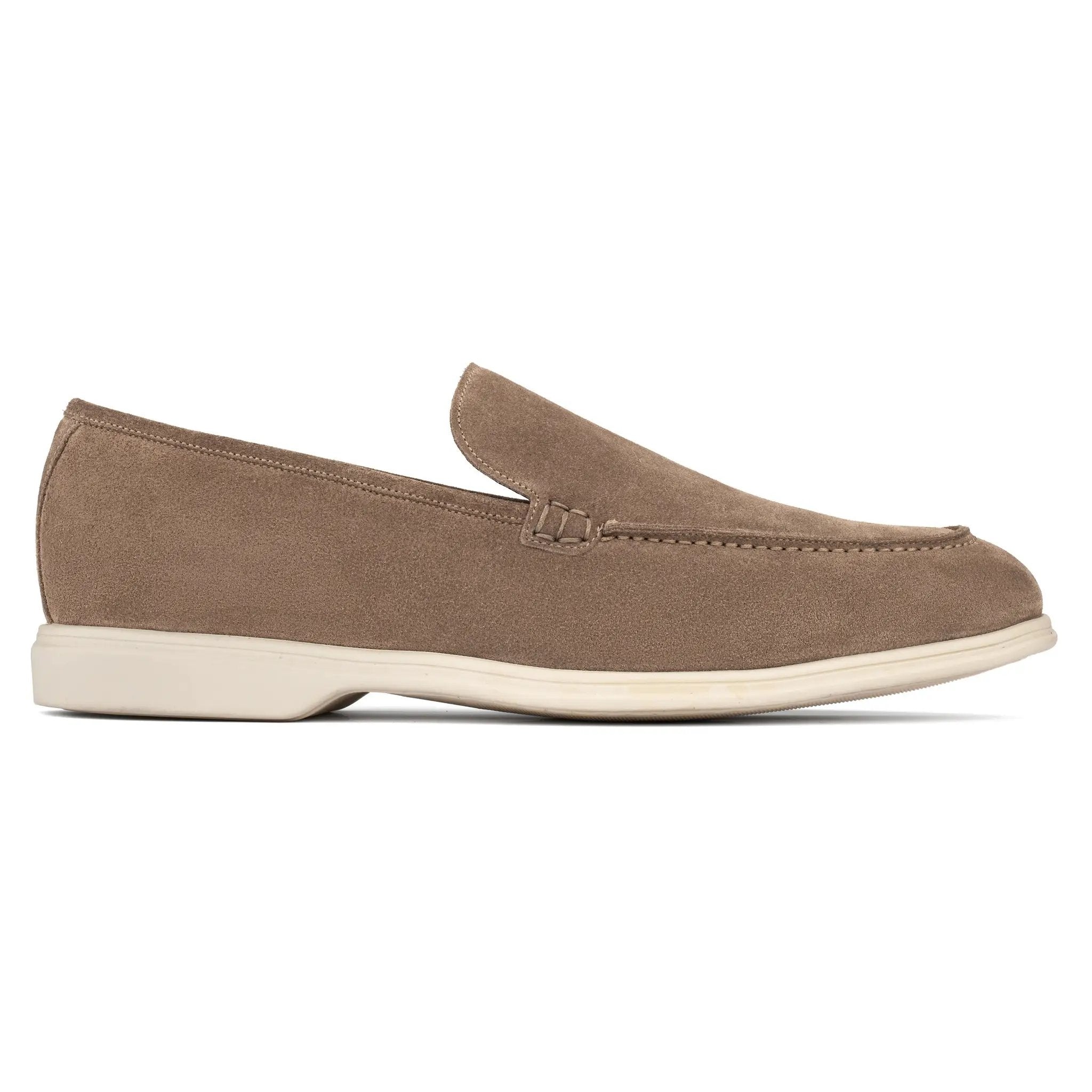 Cassidy Taupe Suede Slip-On Loafer by To Boot New York