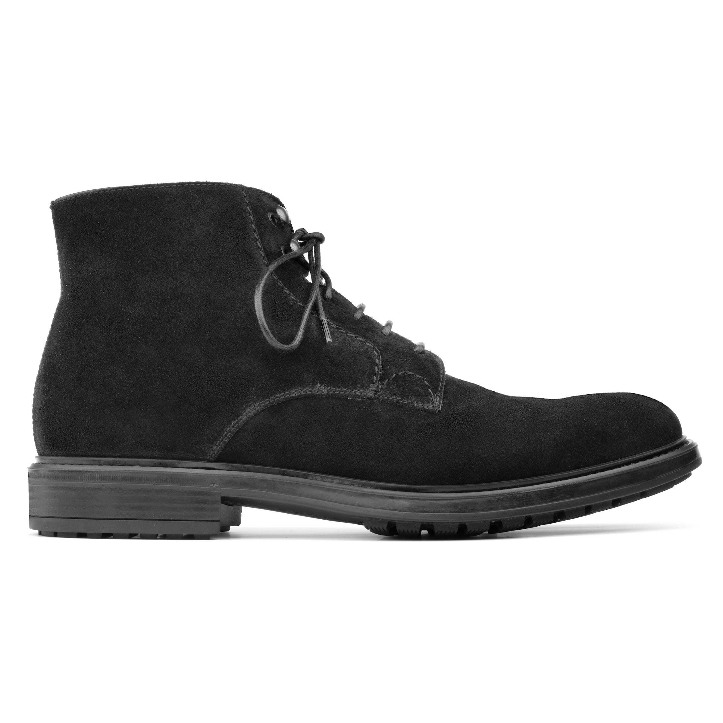 Major Black Suede Lace Boot