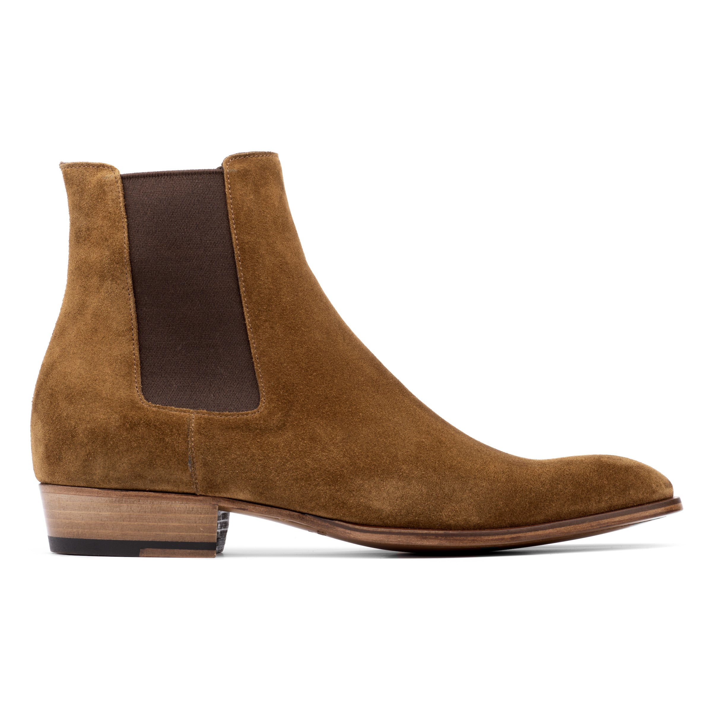 Shawn Mid Brown Suede Chelsea Boot