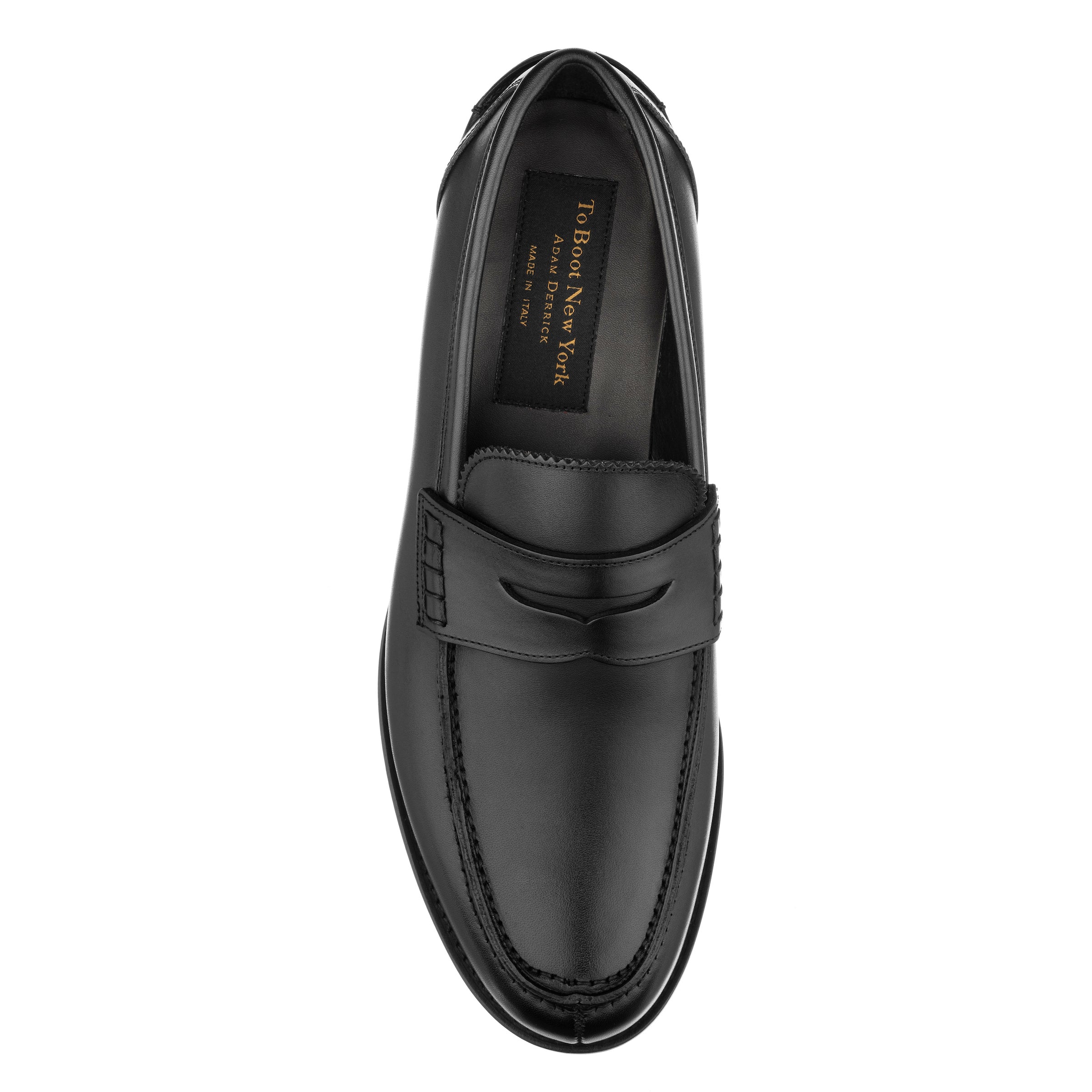Levanzo Black Calf Penny Loafer