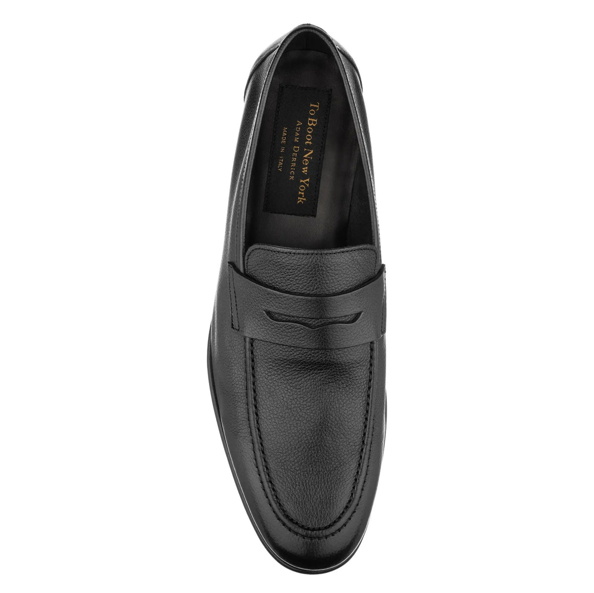 Ravello Black Penny Moccasin Slip-On