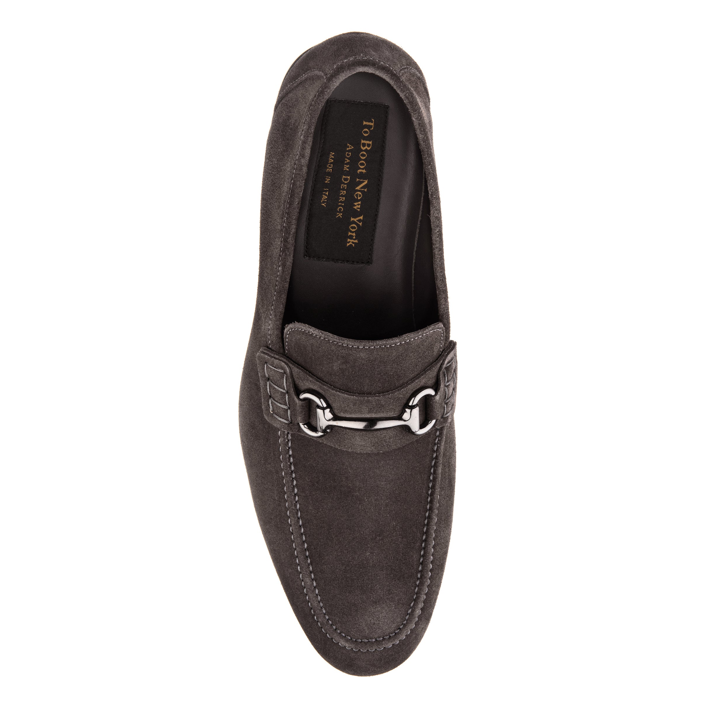 Agostino Grey Suede Bit Loafer