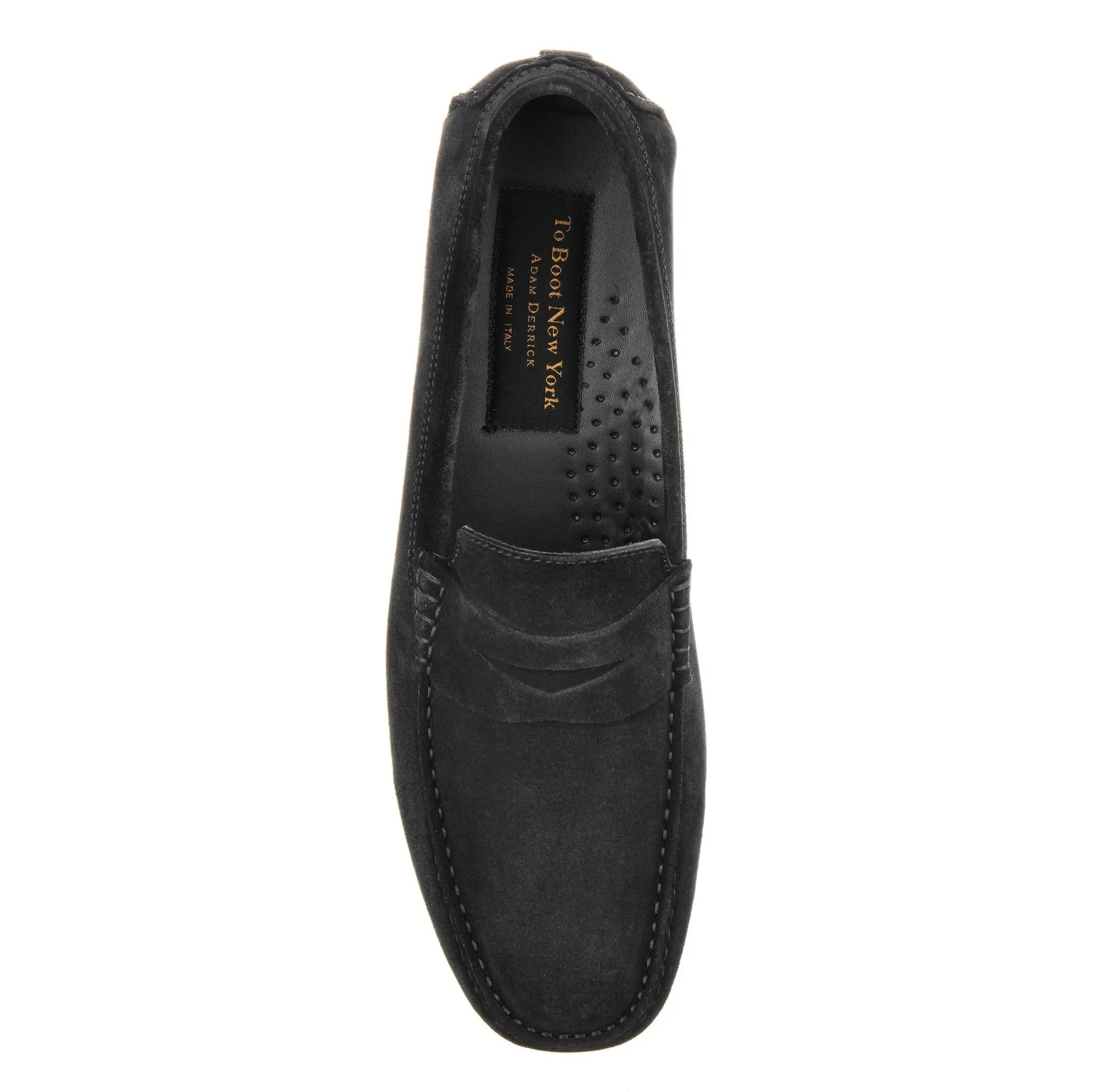 Mitchum Black Suede Driving Shoe by To Boot New York