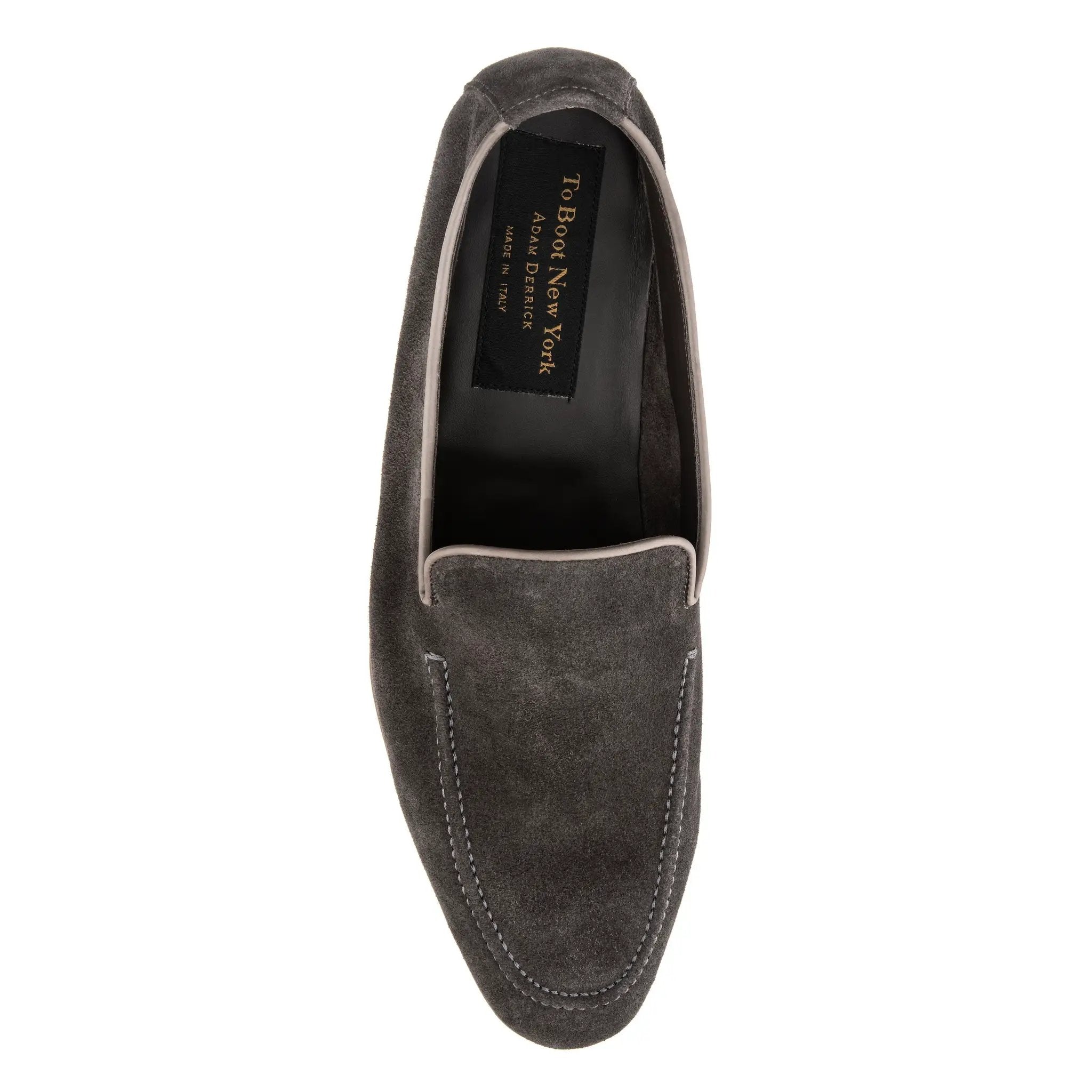 Beamon Anthracite Suede Slip-On Loafer by To Boot New York