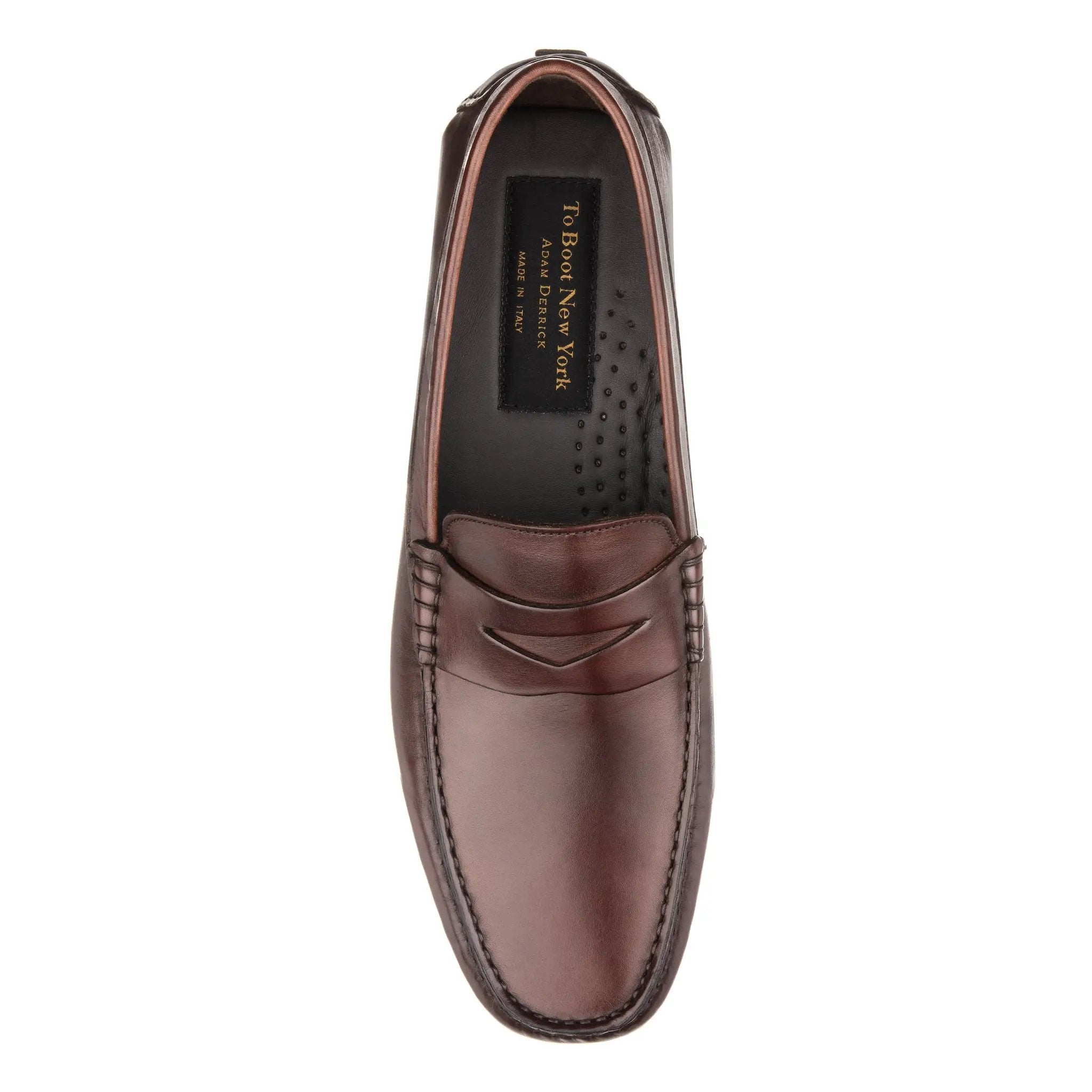 Palo Alto Dark Brown Penny Driving Loafer by To Boot New York