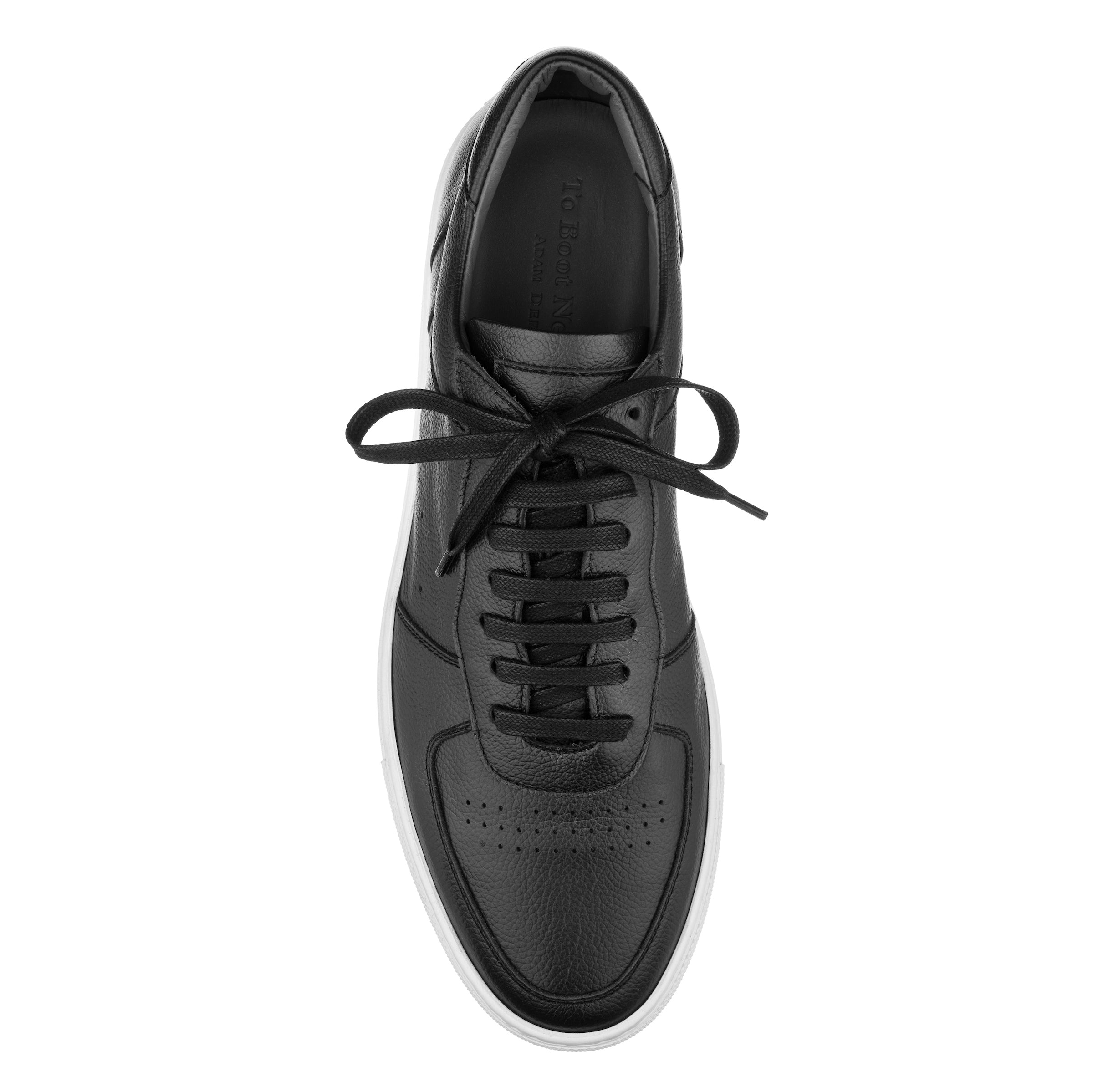 Barbera Black Court Sneaker