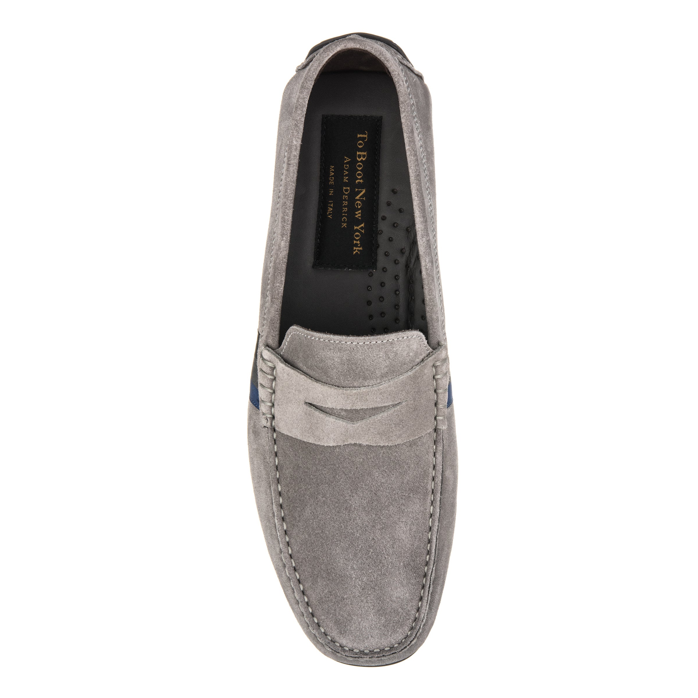 Ocean Drive Pale Grey Suede Driving Shoe