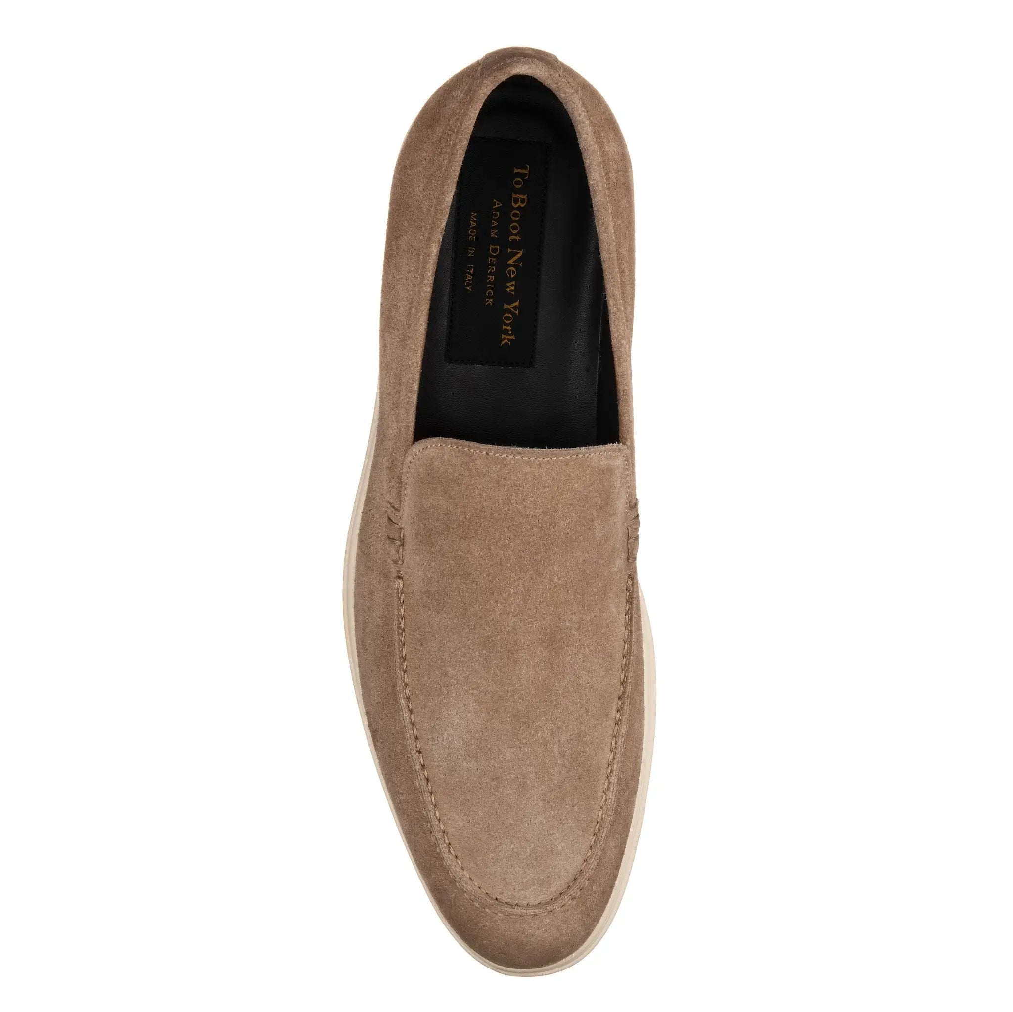 Cassidy Taupe Suede Slip-On Loafer by To Boot New York