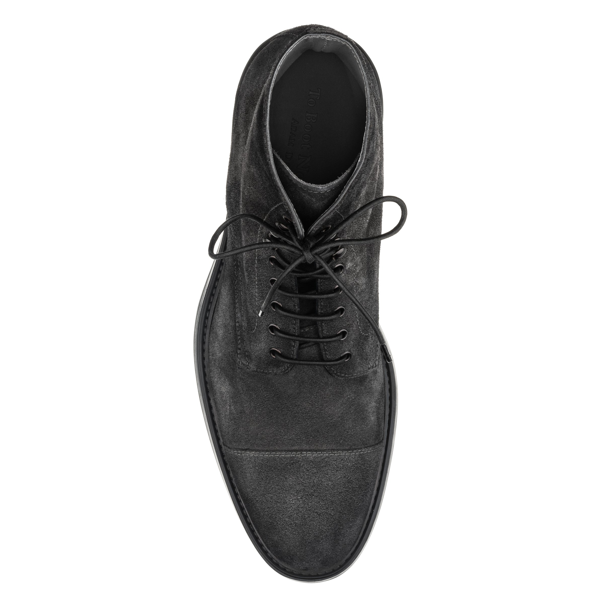 Burkett Grey Suede Cap Toe Boot