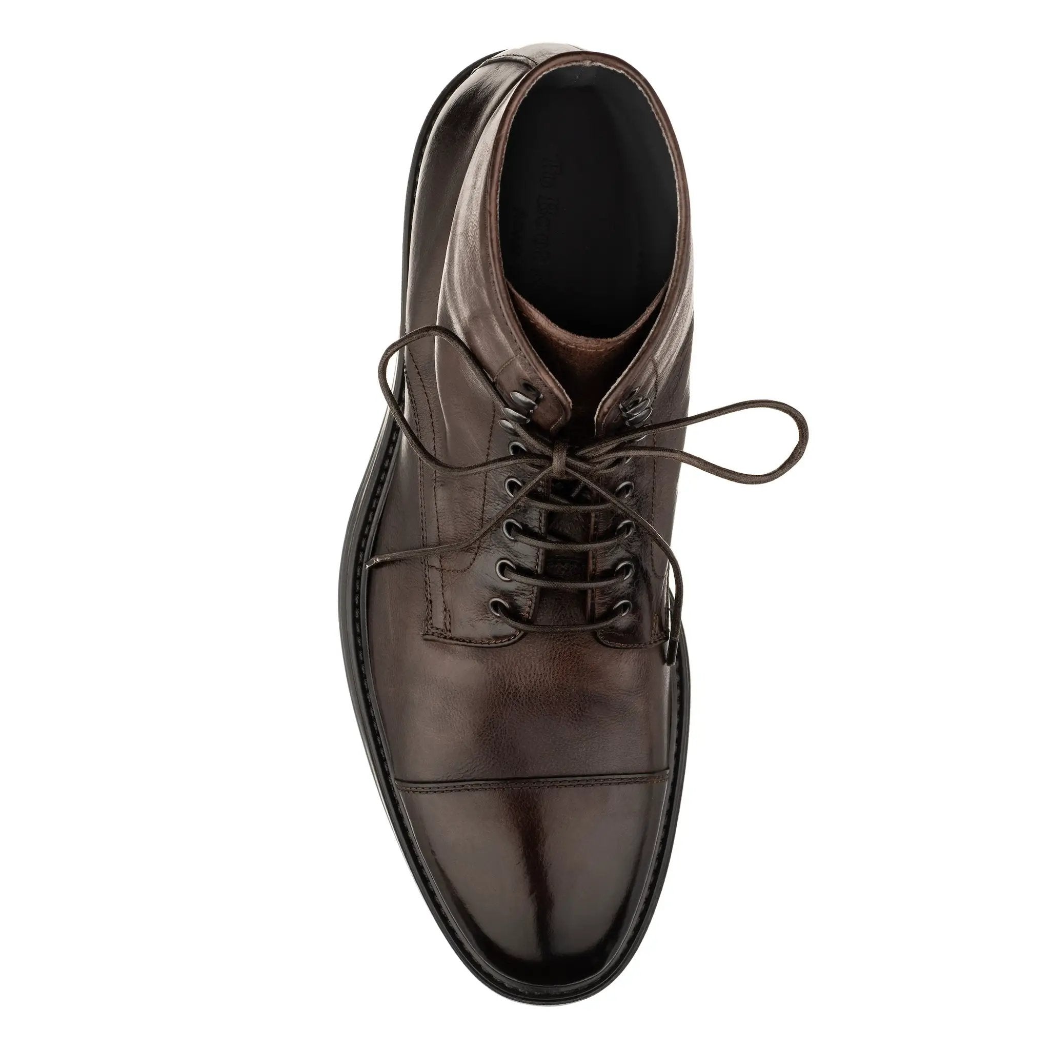 Burkett Dark Brown Cap Toe Boot by To Boot New York