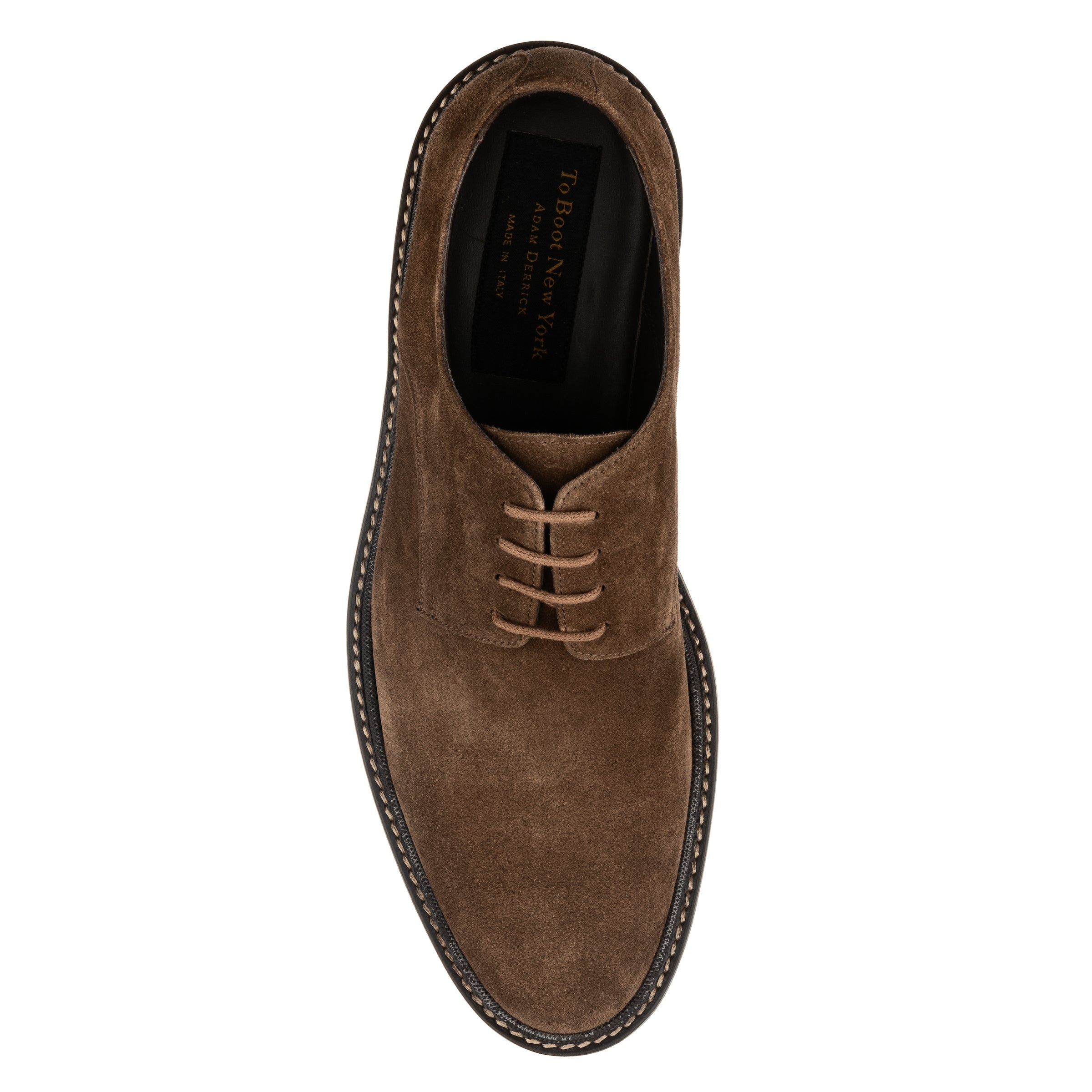 Brookdale Mid Brown Suede Lug Sole Derby