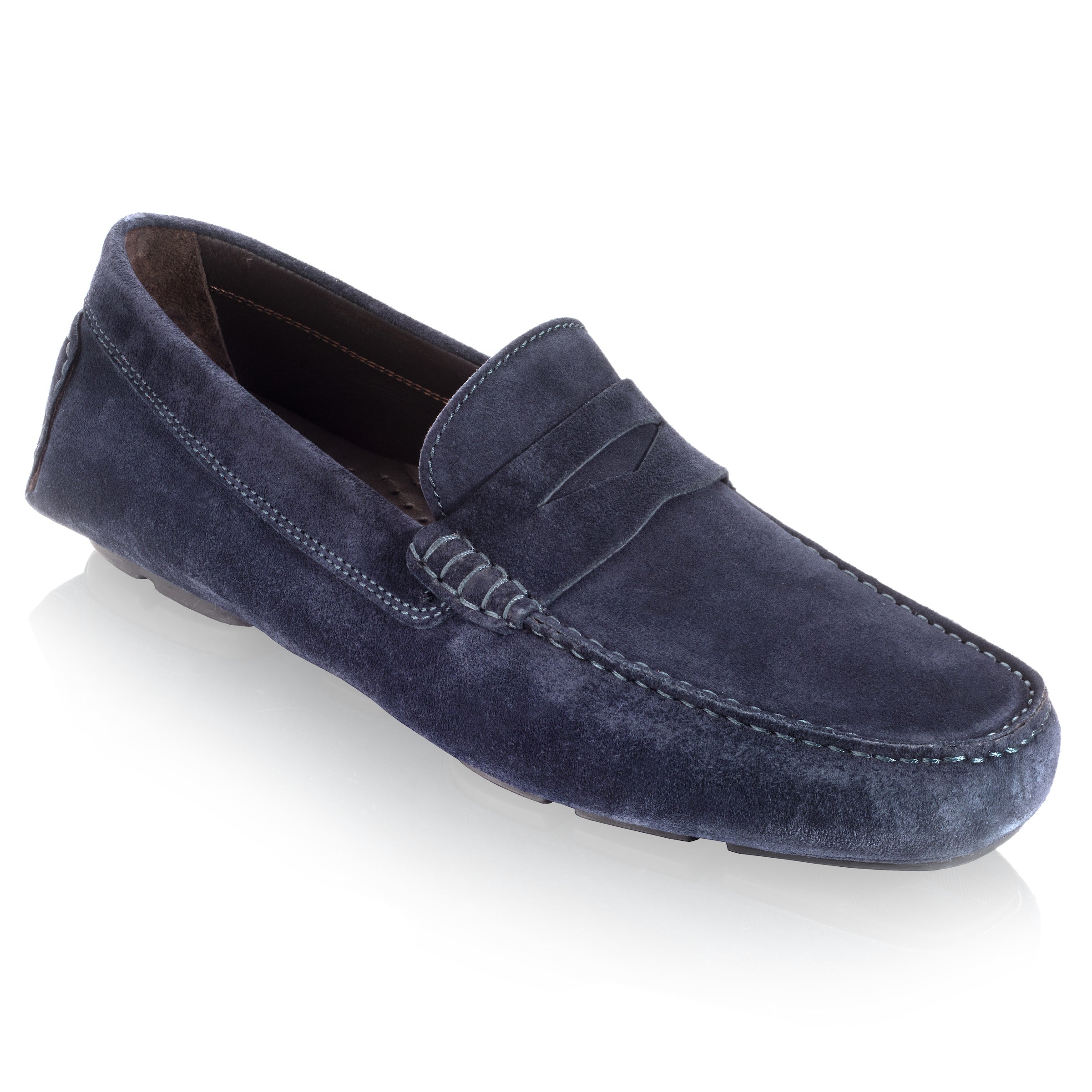 Mitchum Navy Blue Suede Driving Shoe