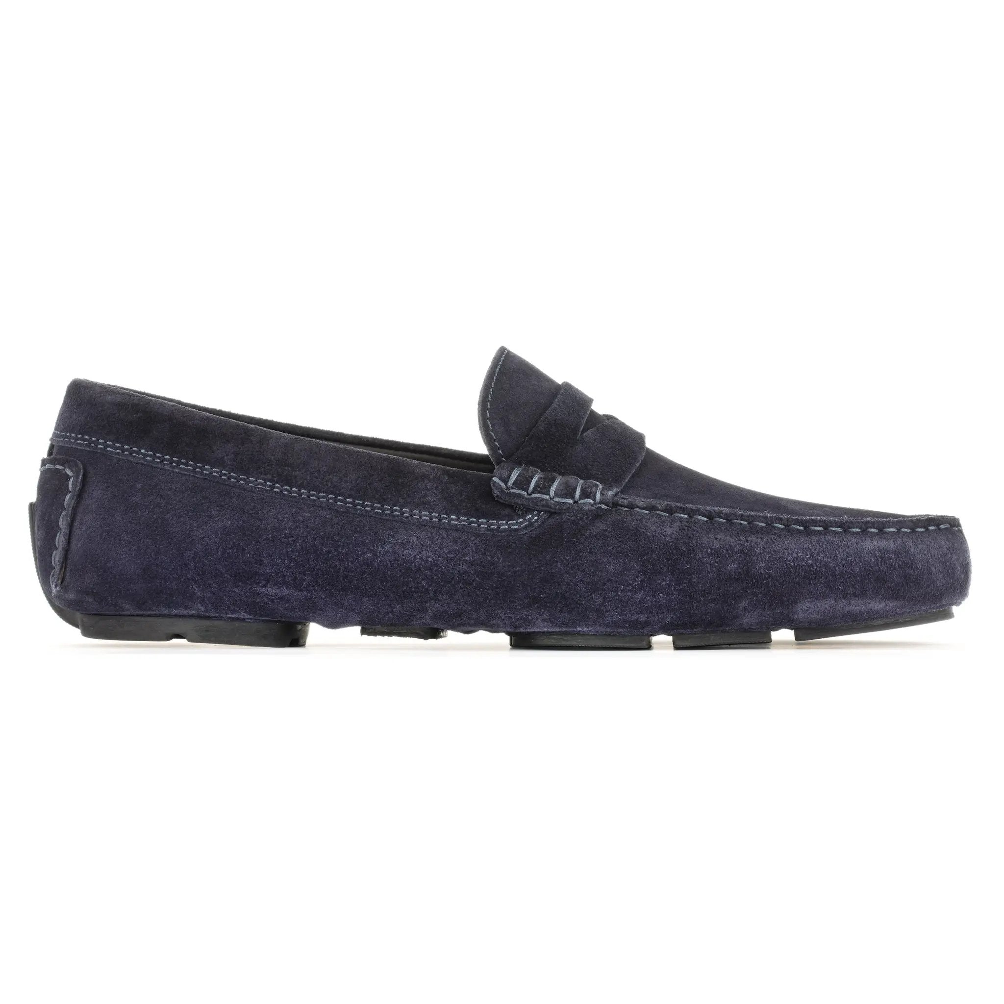 Mitchum Navy Blue Suede Driving Shoe by To Boot New York